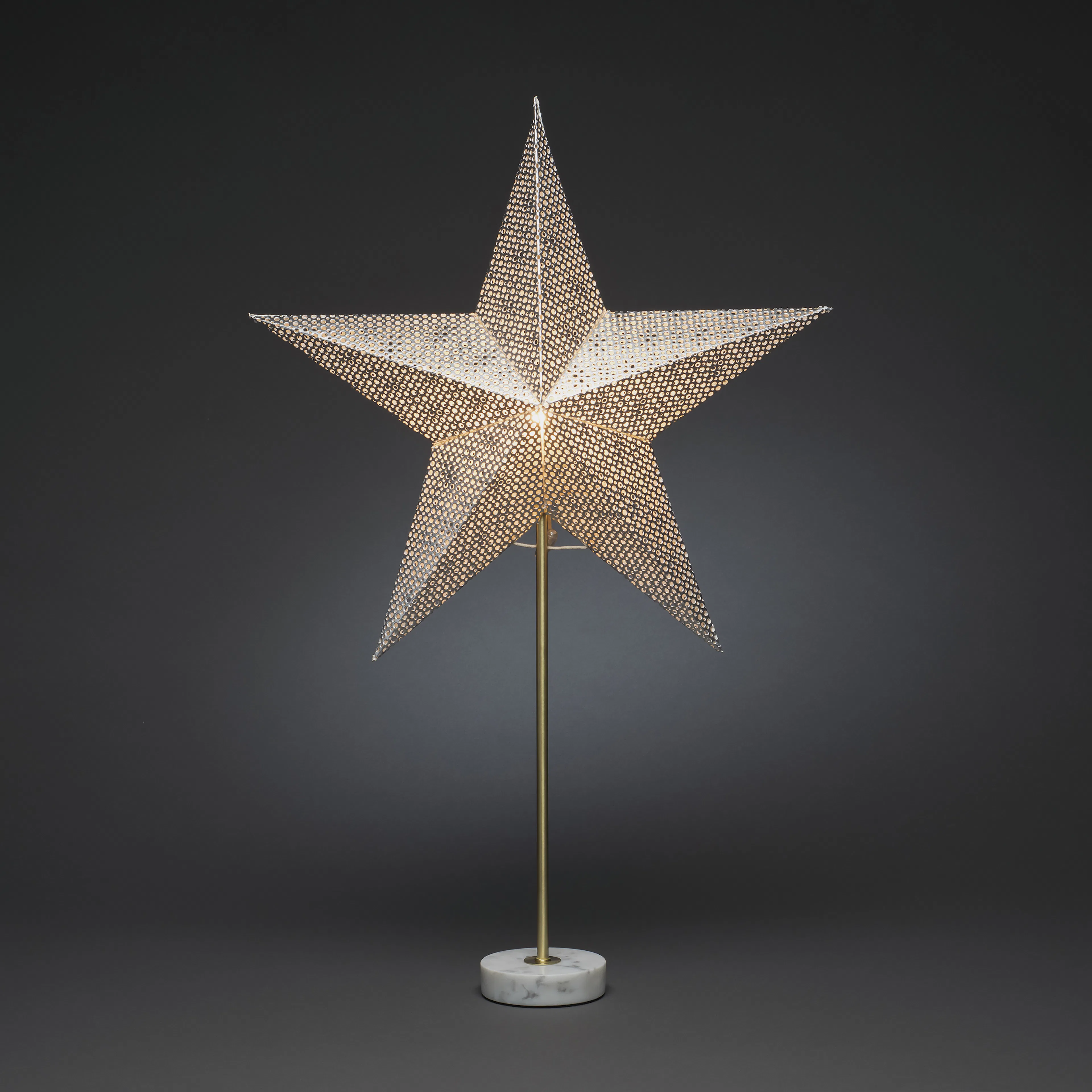 Adventsstjerne Gnosjö Konstsmide med Marmor fot