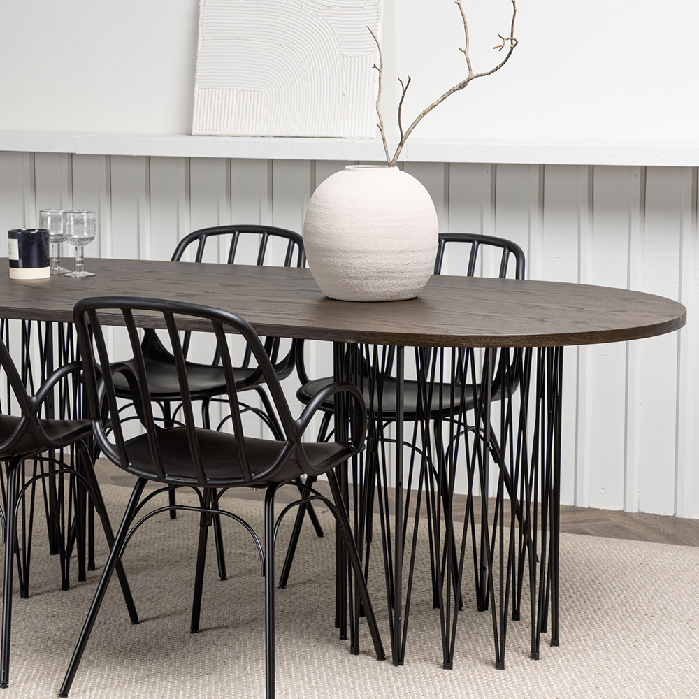 Spisegruppe furniture/fashion Stone med 4 Dyrön Stoler
