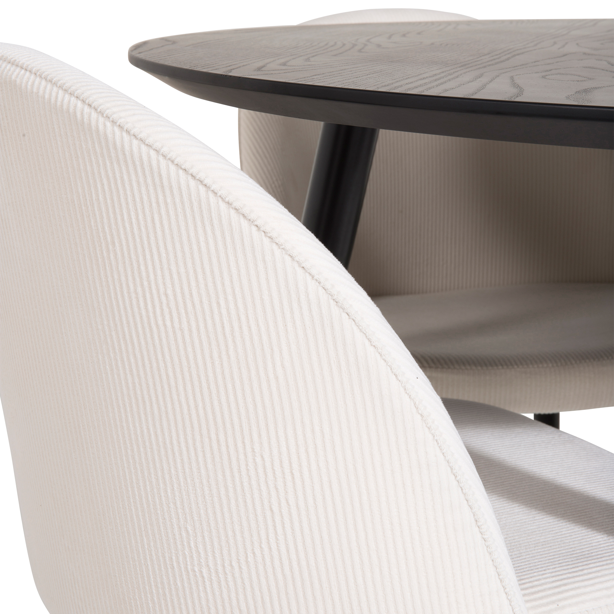 Spisegruppe Venture Home Disa med 4 Valentina Stoler Manchester