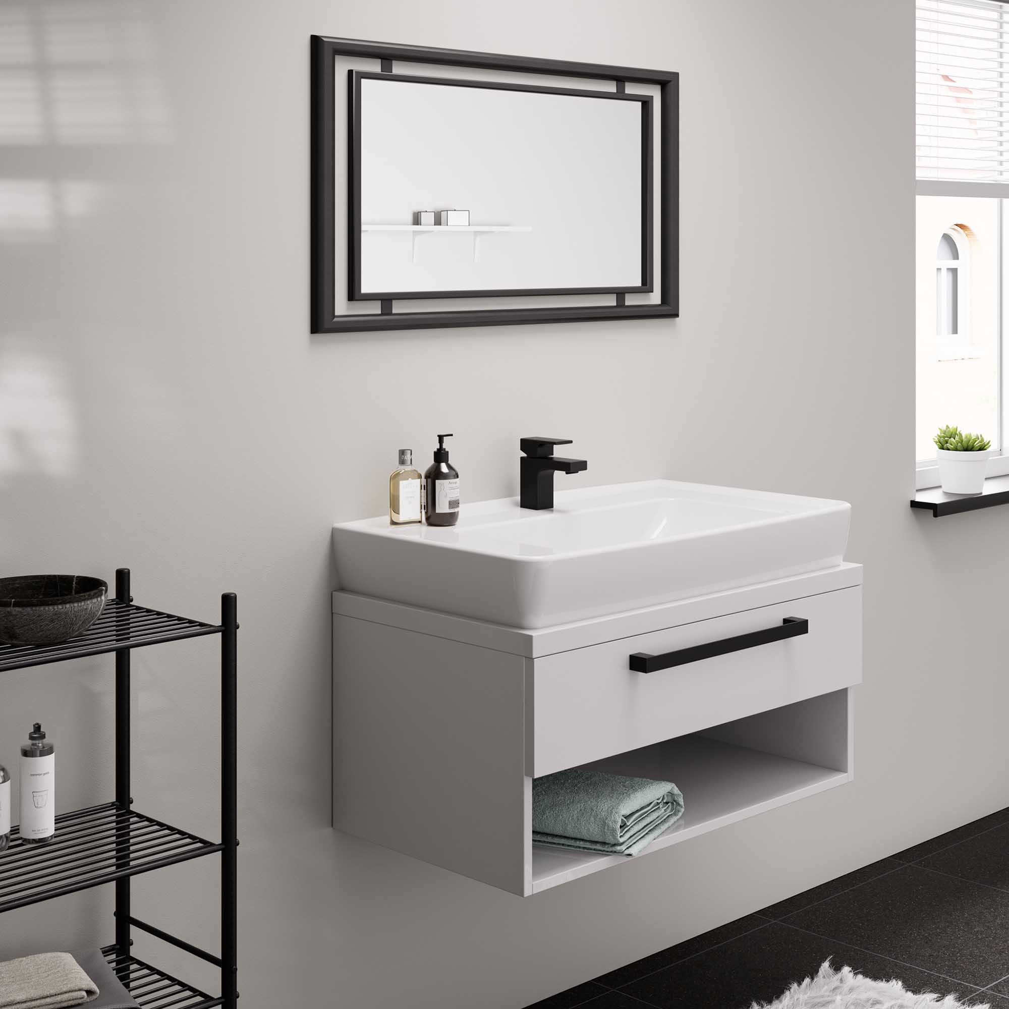 Servantbatteri Hansgrohe Vernis Shape 70 med Løfteventil