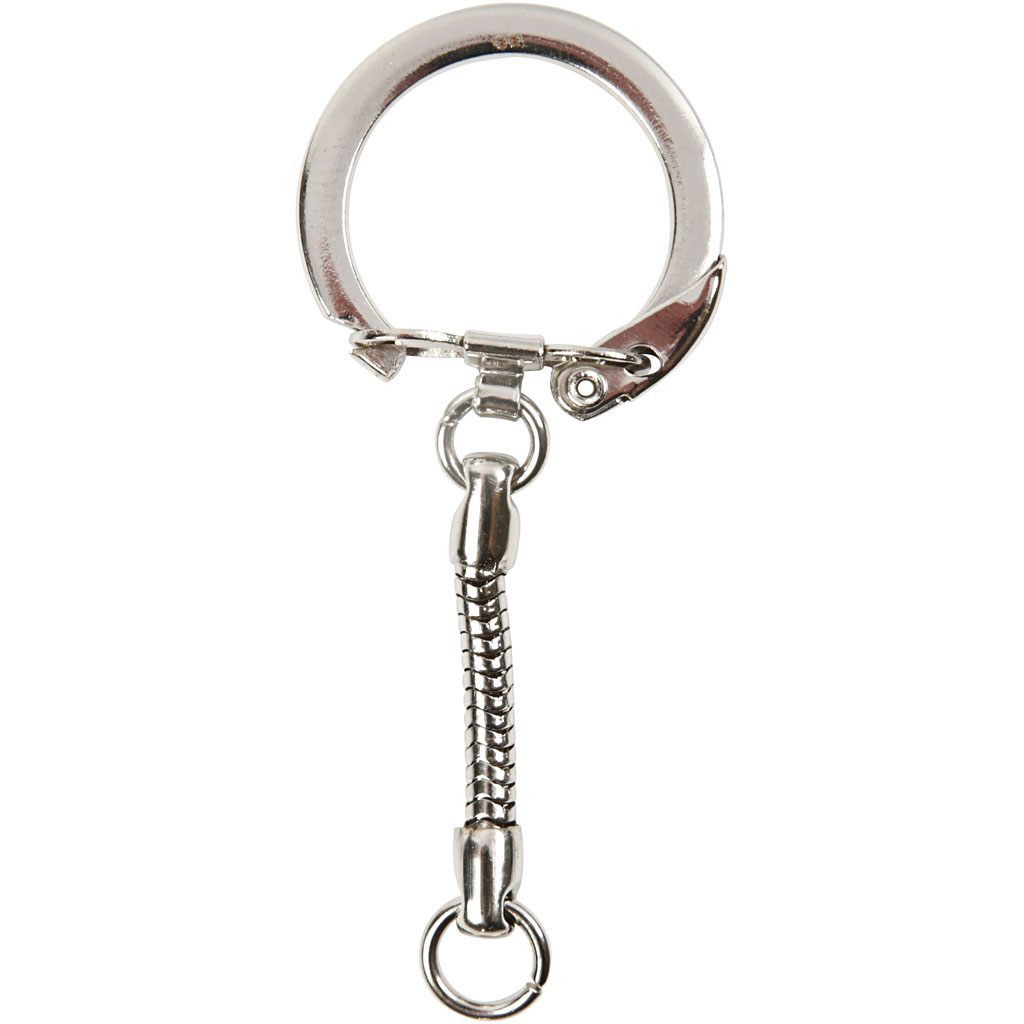 Nøkkelring Creativ Company med Kjede 6x2,3 cm 1 Pk