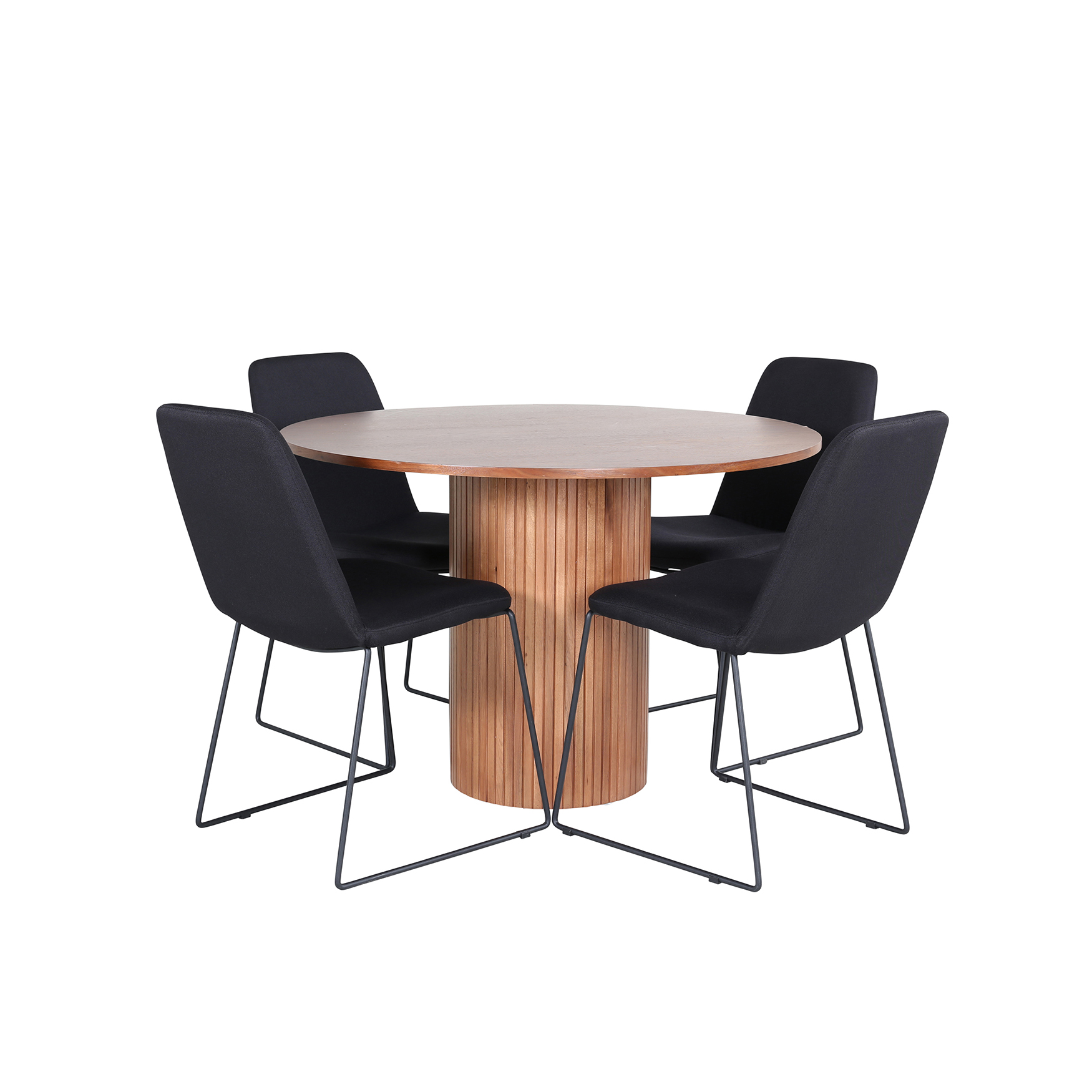 Spisegruppe Venture Home med Bianca Spisebord og 4 Muscot Spisestoler