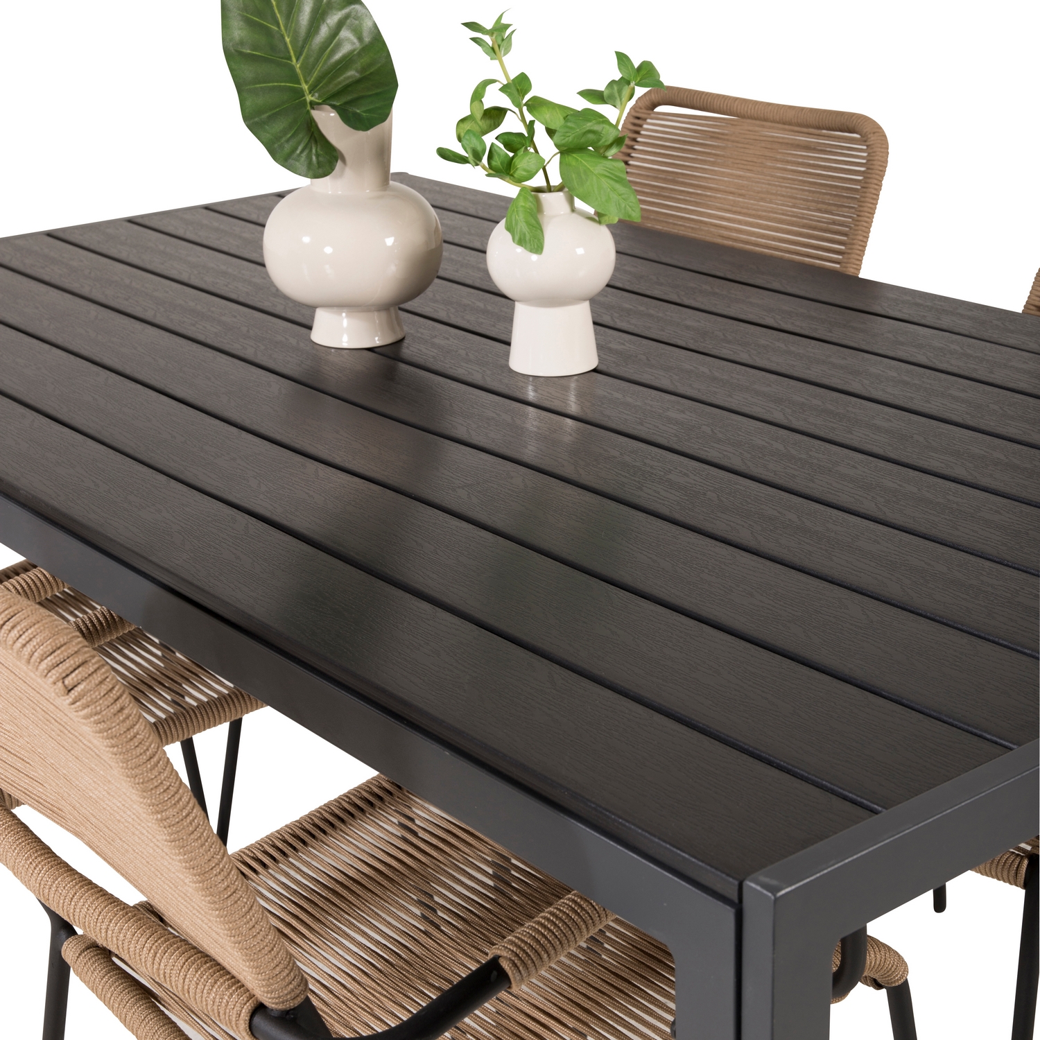Spisegruppe Venture Home Bront 150 med 4 Leon Lenestoler