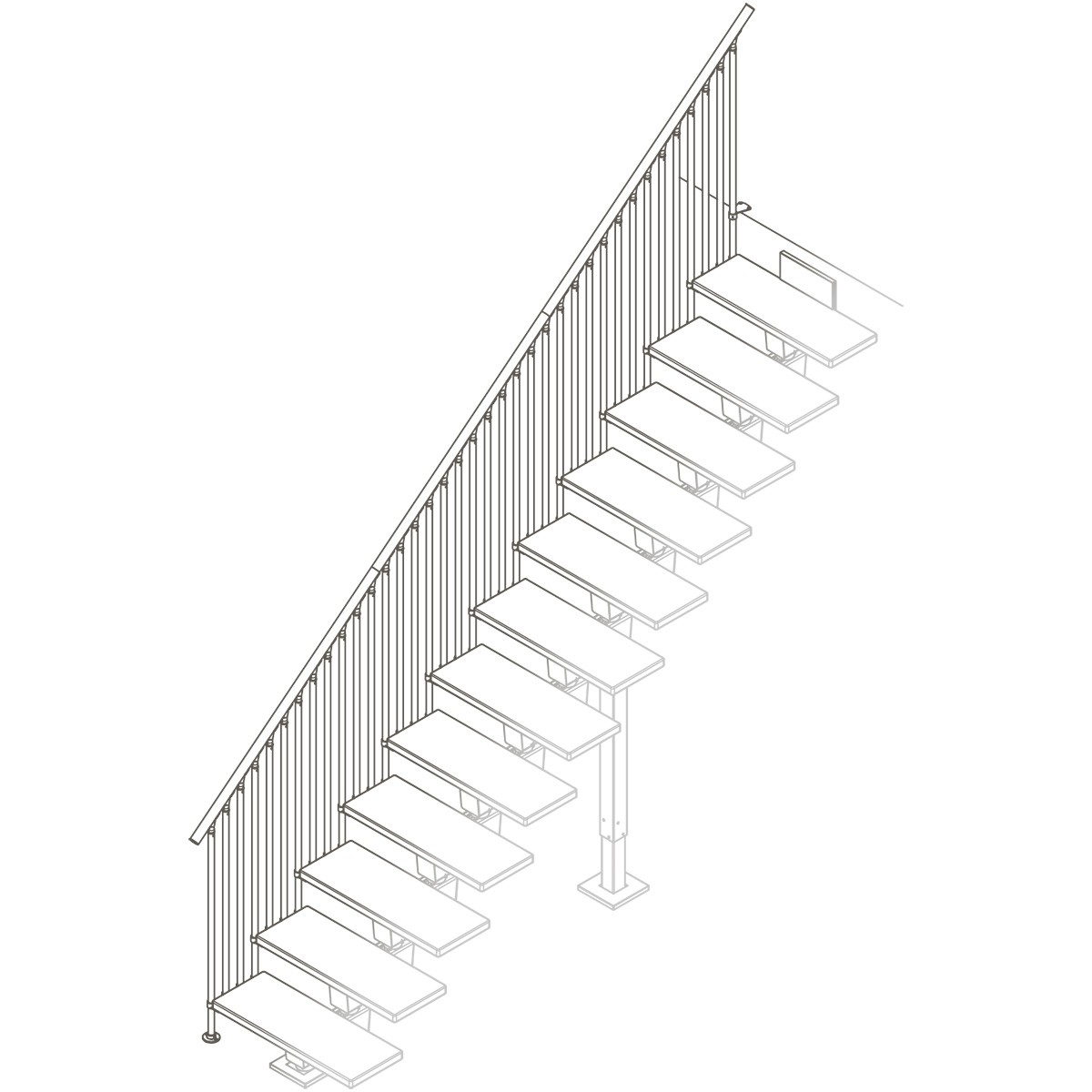 Ekstra Trapperekkverk Dolle Dubai Classic IIII Eik Oljet