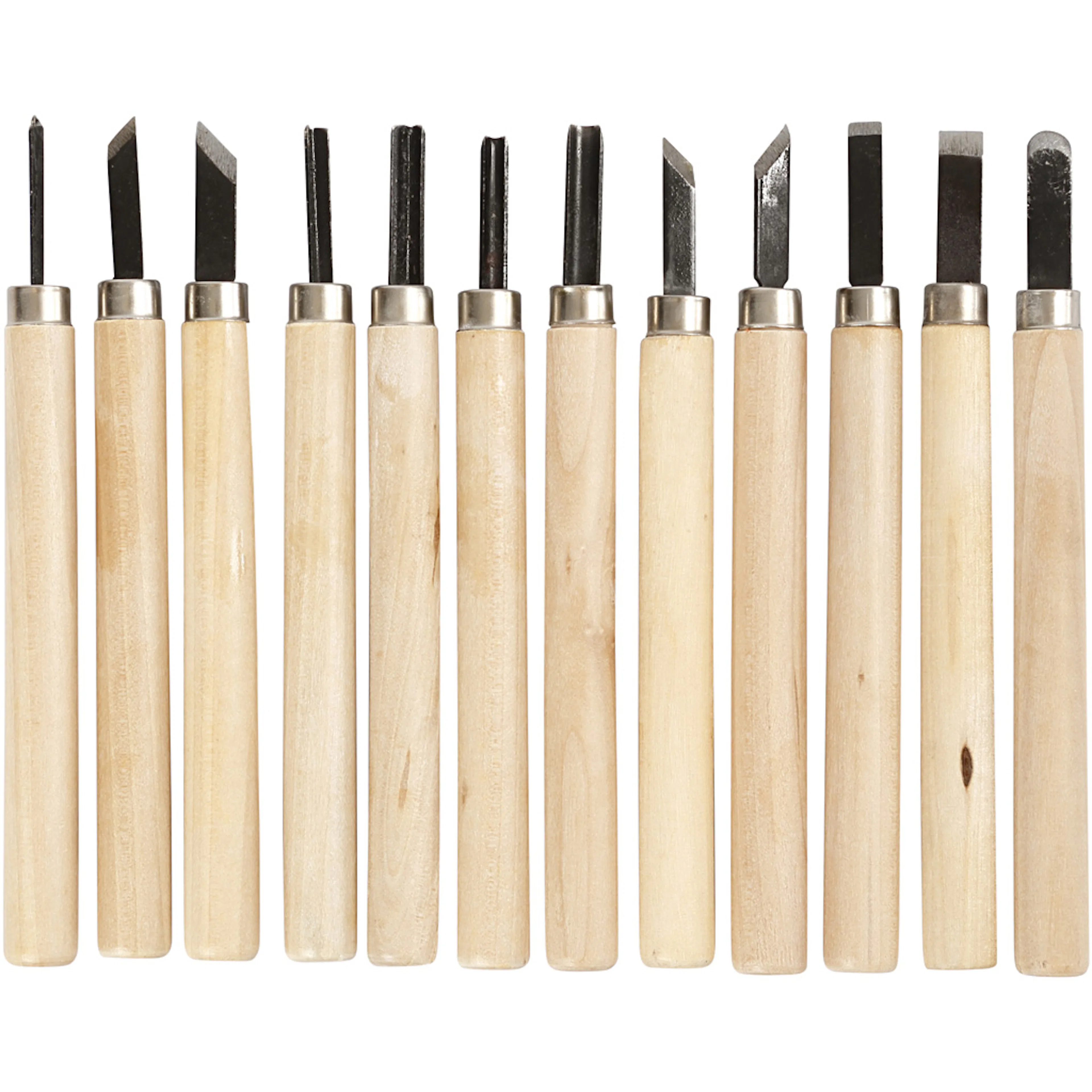 Utskjæringssett Creativ Company Wood 12 stk