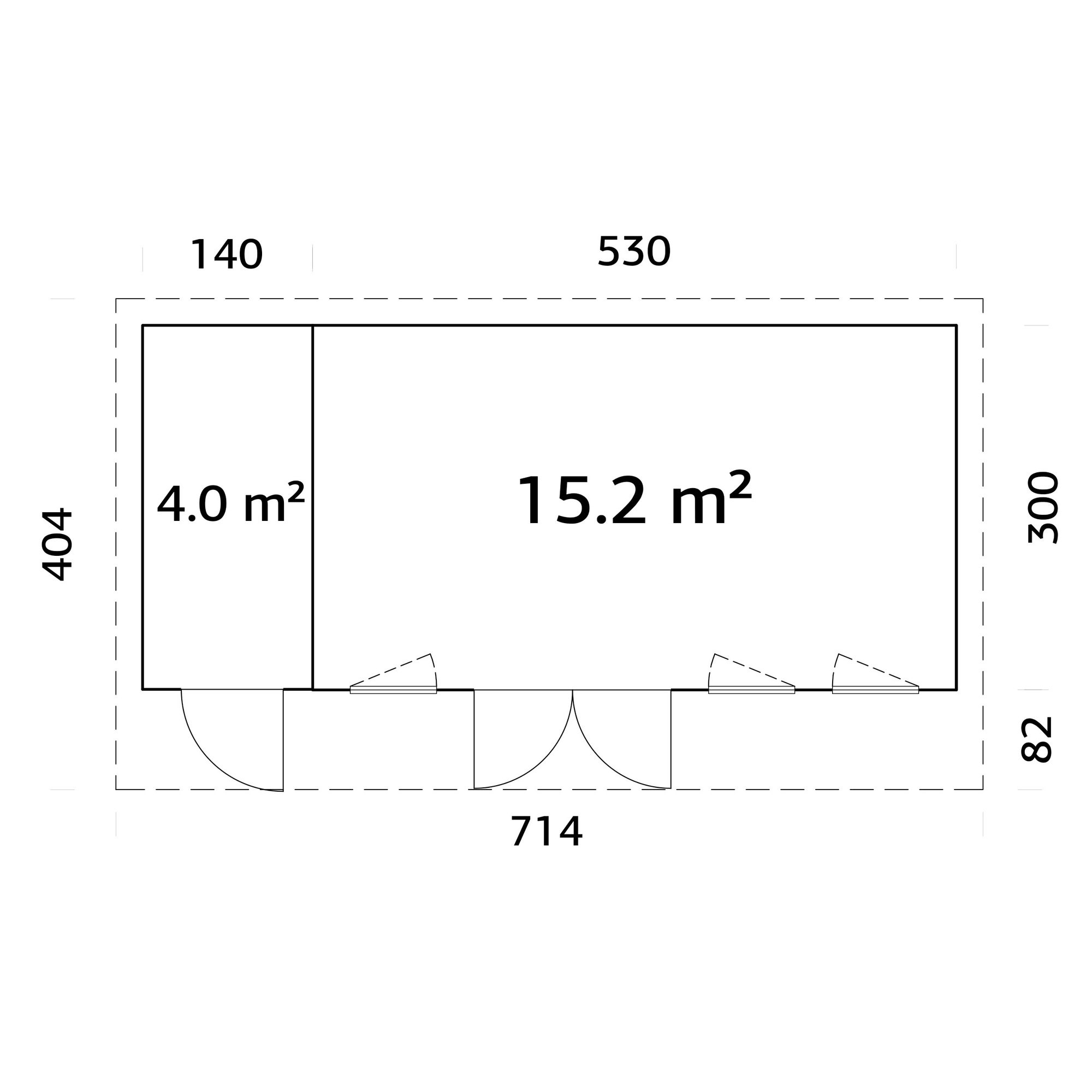 Hagestue Palmako Aurelia 20,1 m² (inv. 19,2 m²)