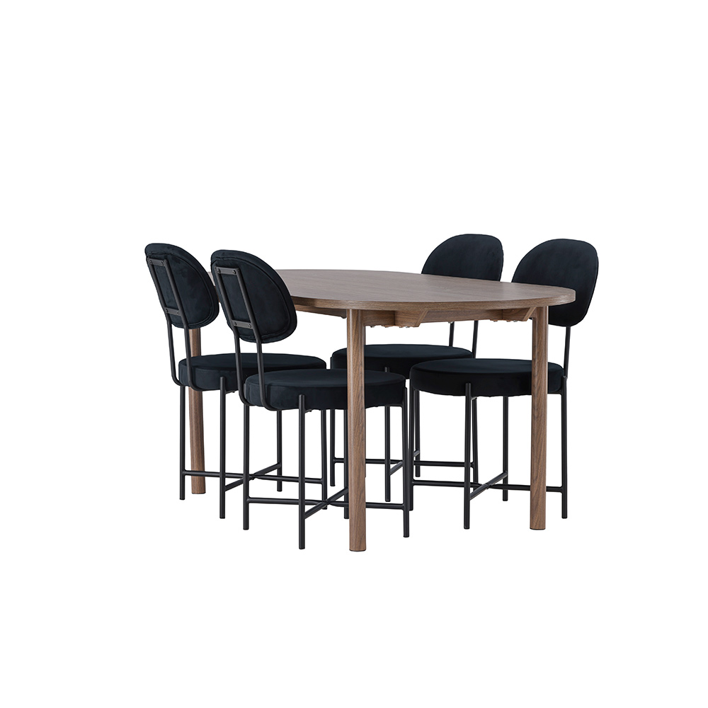 Spisegruppe Venture Home Andy med 4 Stella Stoler