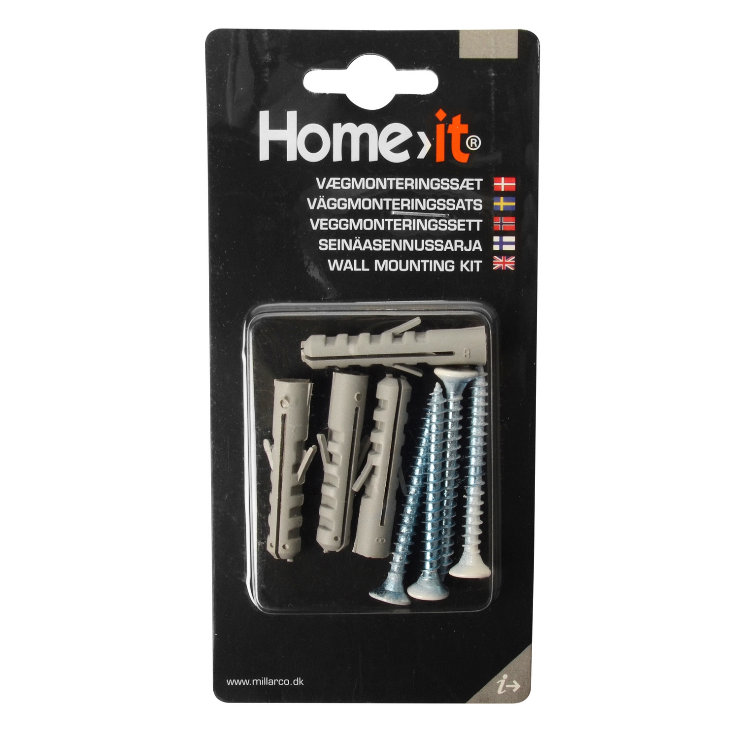 Veggmonteringssett Home it til Slim/Maxi/Rack