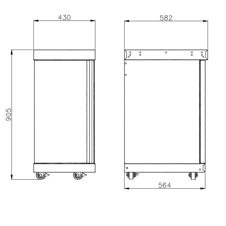 Oppbevaringsskap Myoutdoorkitchen Stainless Collection 43 cm