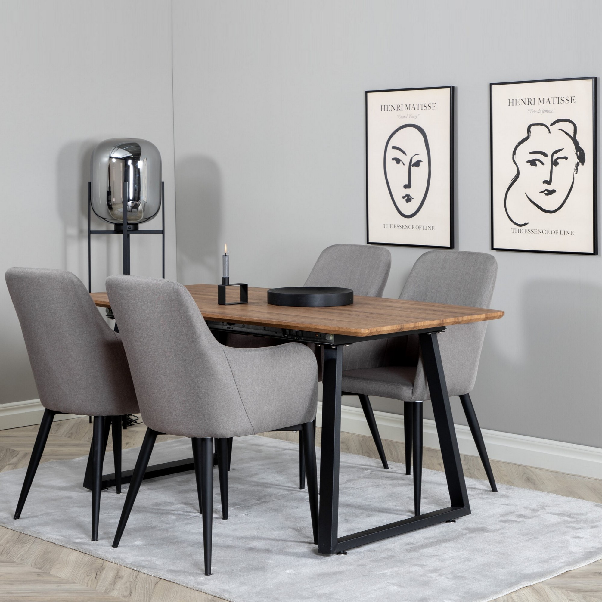 Spisegruppe Venture Home Inca med 4stk Comfort Stoler