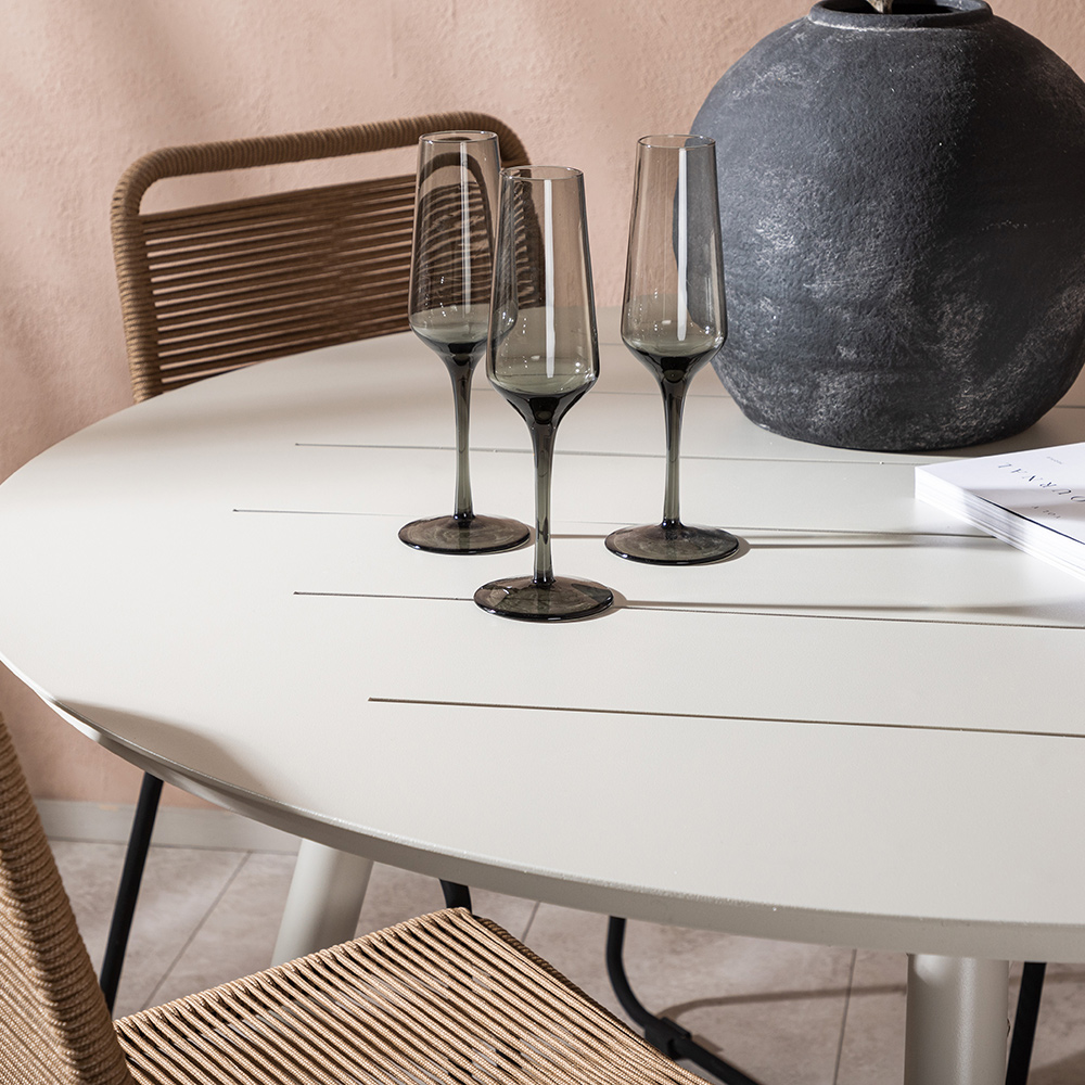 Spisegruppe Venture Home Lina med 4 Black Stoler