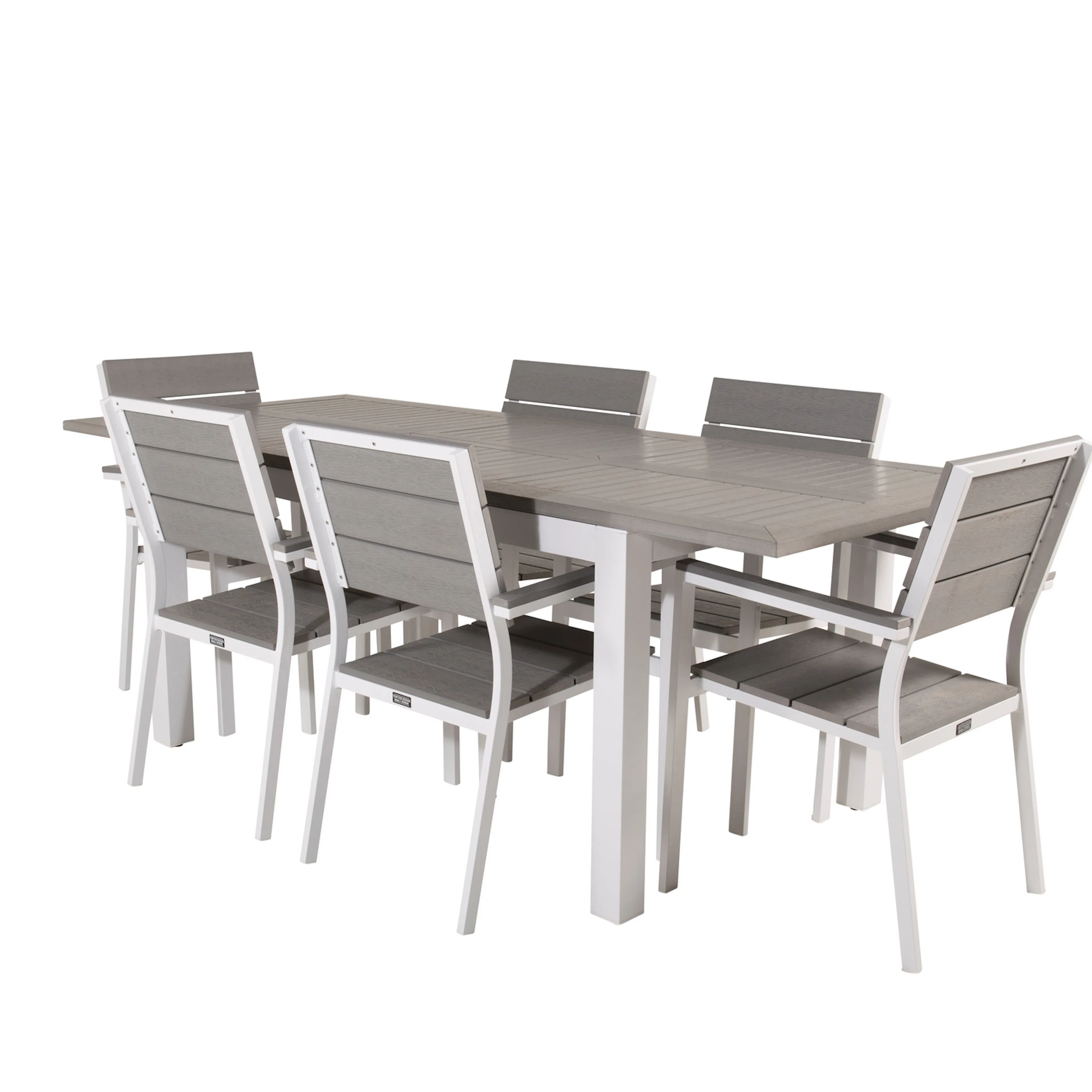 Spisegruppe Venture Home Aleyna 152/210 med 6 Lova Spisestoler