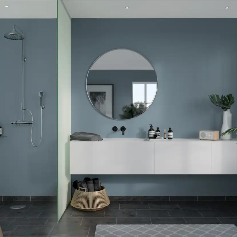 Baderomspanel Fibo 6274-00 Dusty Blue