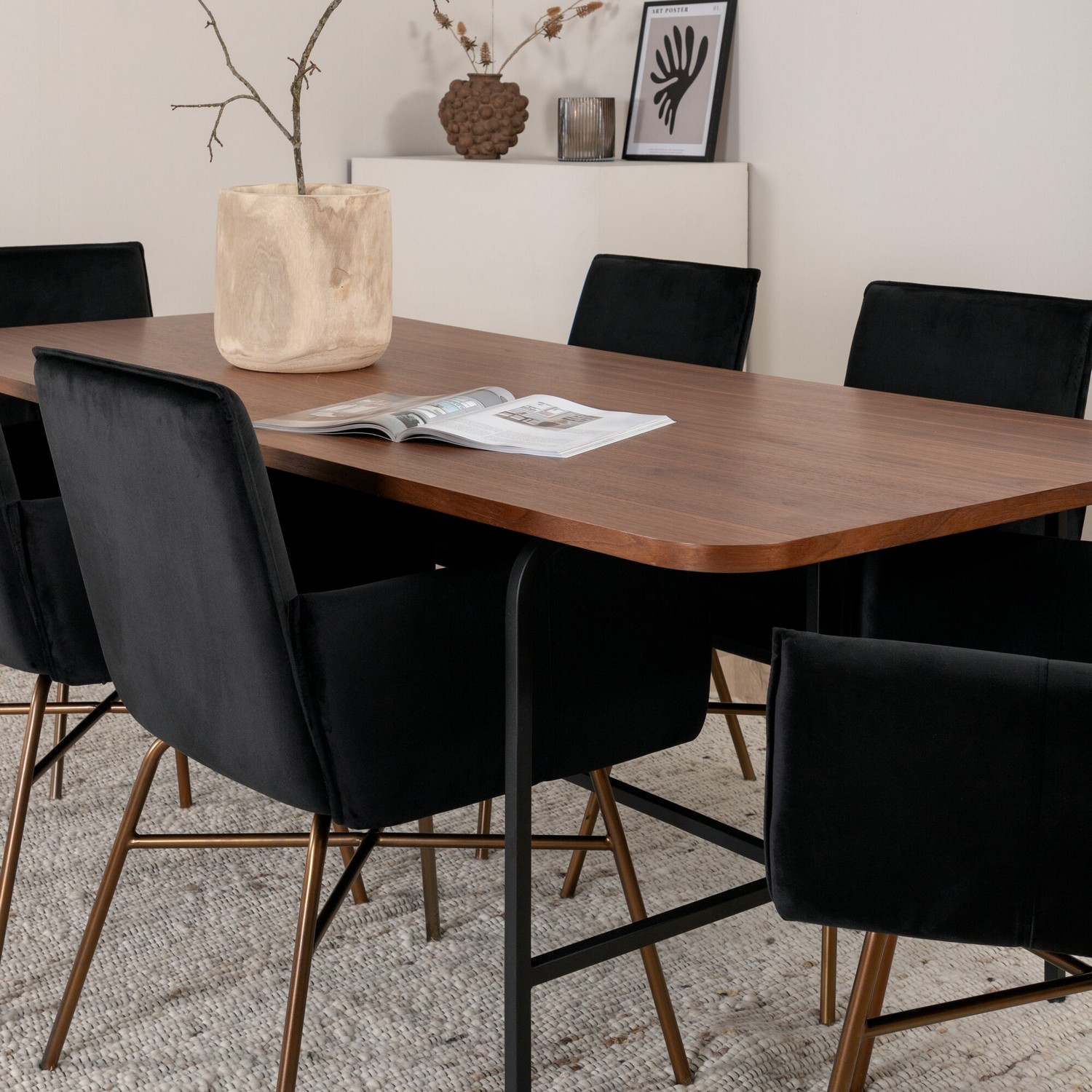 Spisegruppe Venture Home Chicago Spisebord og Annika Spisestol
