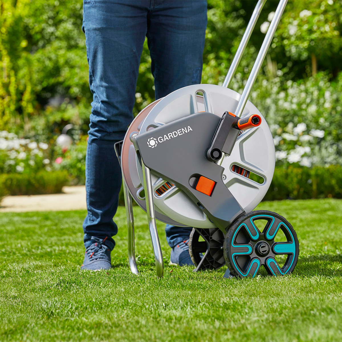 Slangevogn Gardena CleverRoll M Metall Sett 25 m