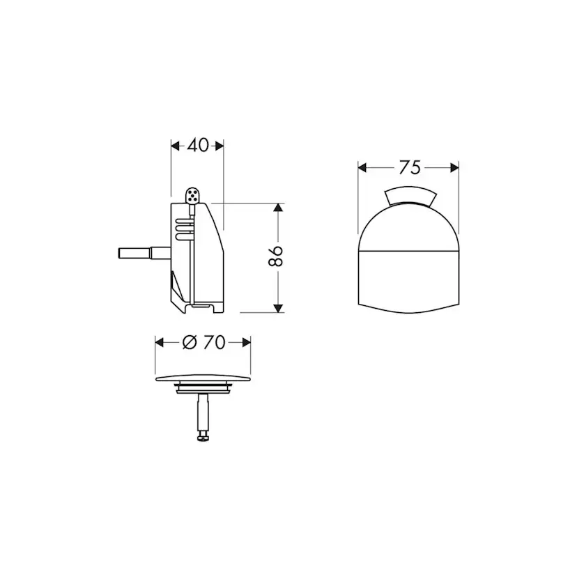 Dekkplate Hansgrohe Exafill