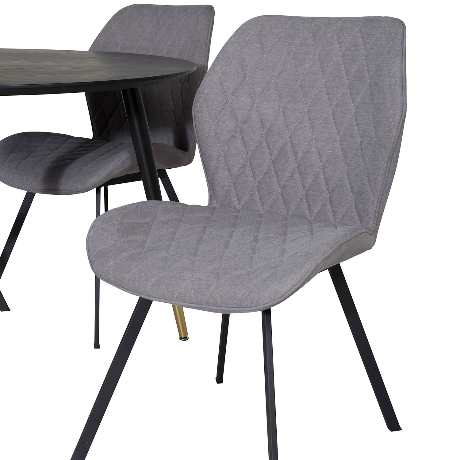 Spisegruppe Venture Home Dipp Ø115 cm med 4 Gemma Stoler