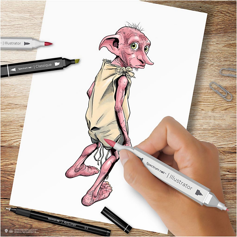 Hobbysett Creativ Company DIY Kit Illustrasjon Harry Potter Magical Companions