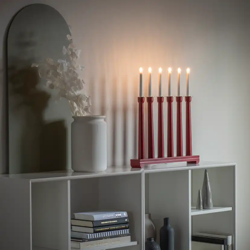 Adventstake Gnosjö Konstsmide 6L Tre