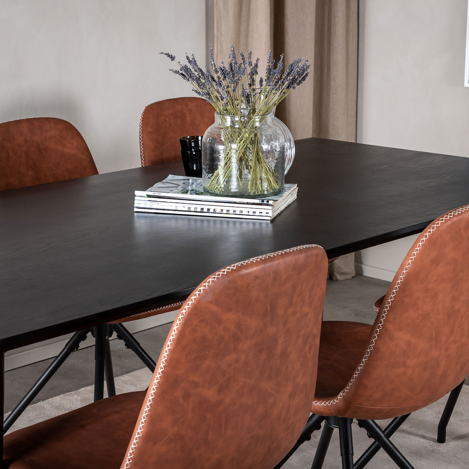 Spisegruppe Venture Home Dipp med 6 Polar Spin Stoler