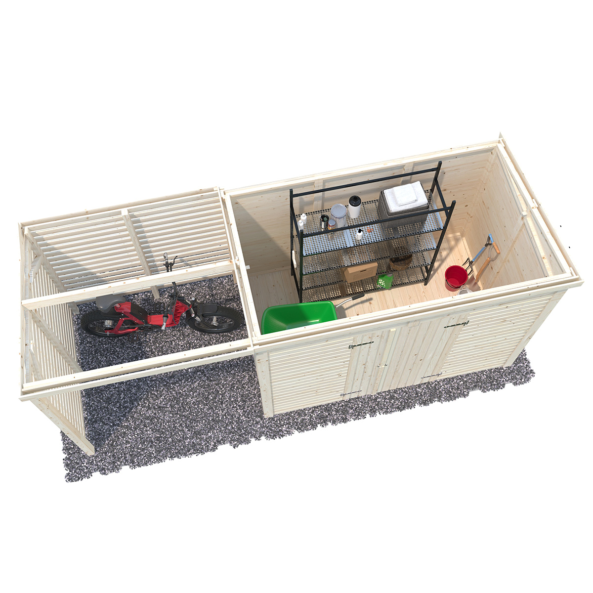 Redskapsbod Palmako Leif 4,5 + 2,9 m2