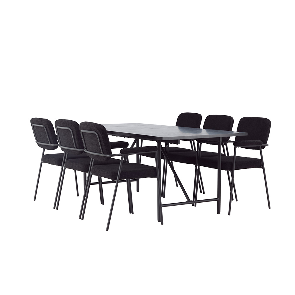 Spisegruppe Venture Home Astrid med 6 Yesterday Stoler