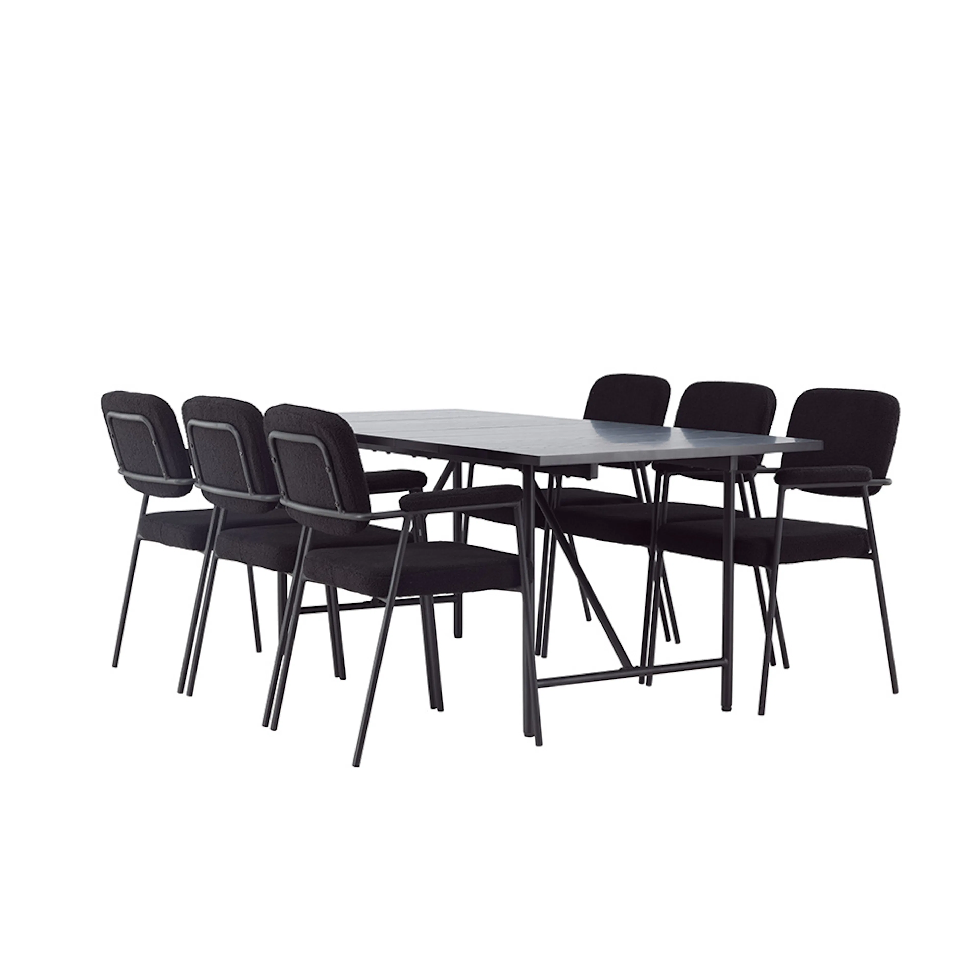 Spisegruppe Venture Home Astrid med 6 Yesterday Stoler
