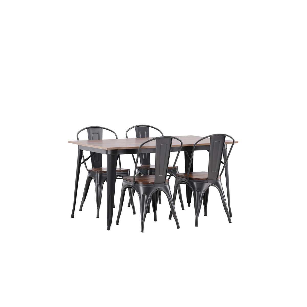Spisegruppe Venture Home Tempe med 4 Tempe Stoler