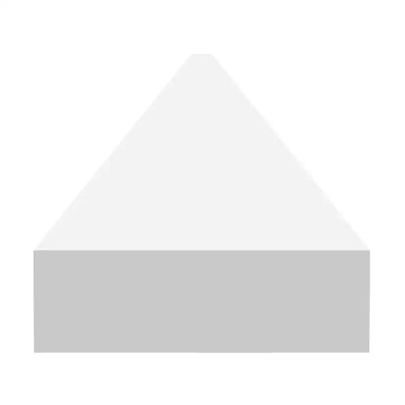 Monteringslist grundmålad 2400x65x20 Hvit