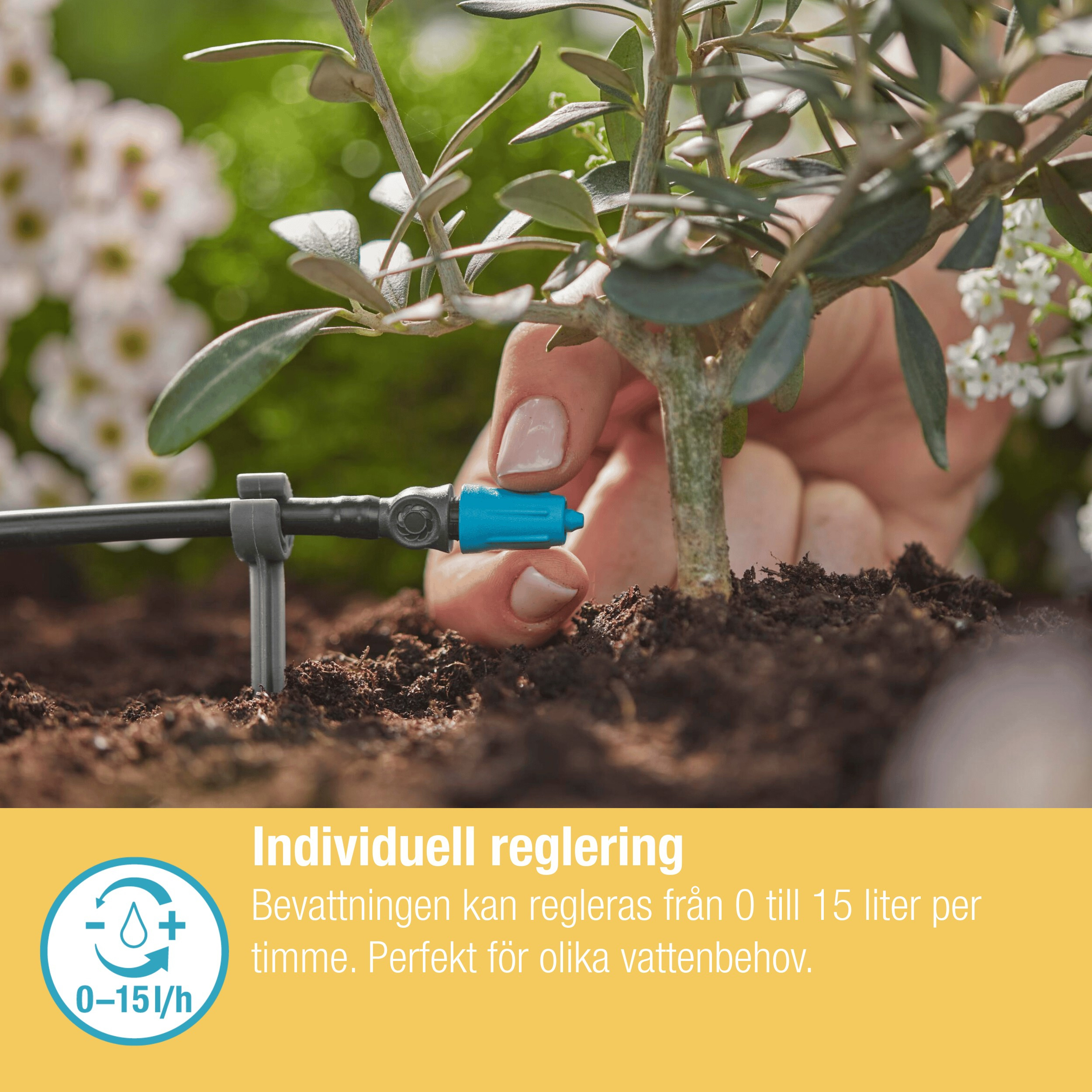 Dryppfordeler Gardena Micro-Drip Justerbar