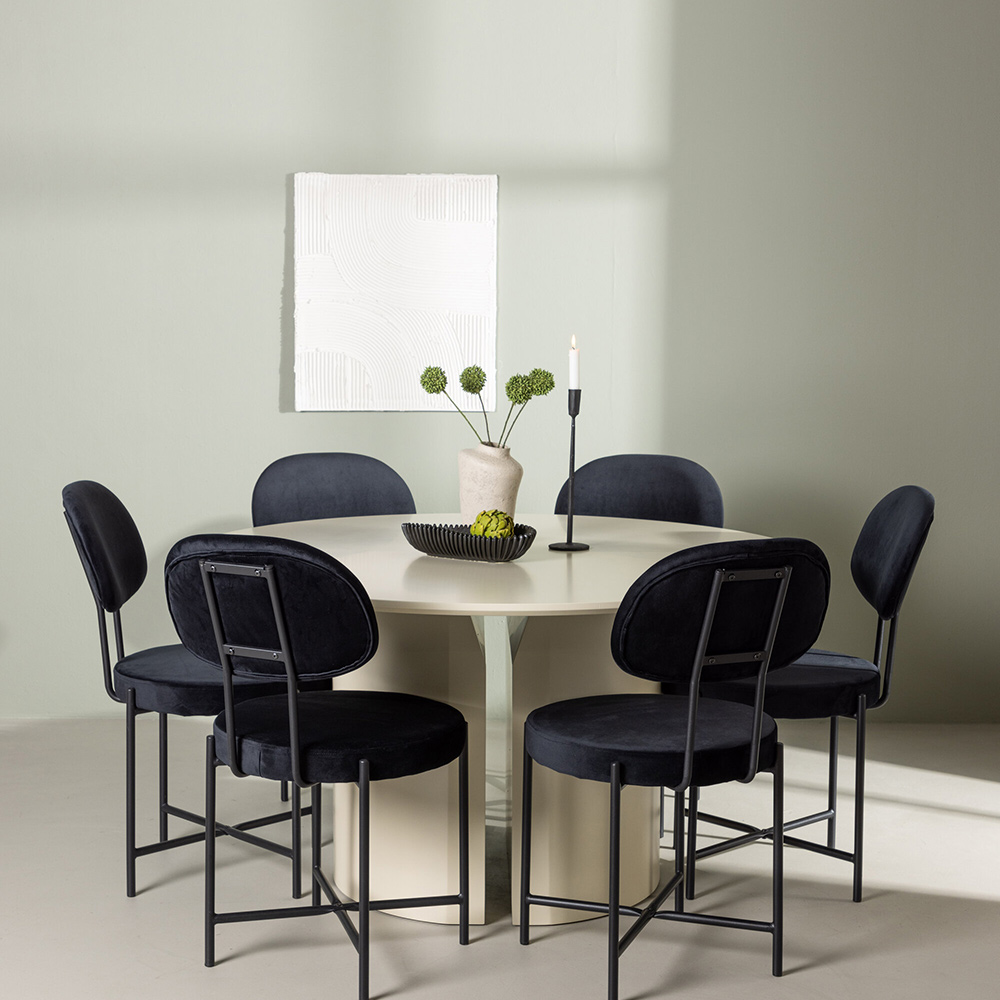 Spisegruppe Venture Home Sandvik med 6 Stella Stoler