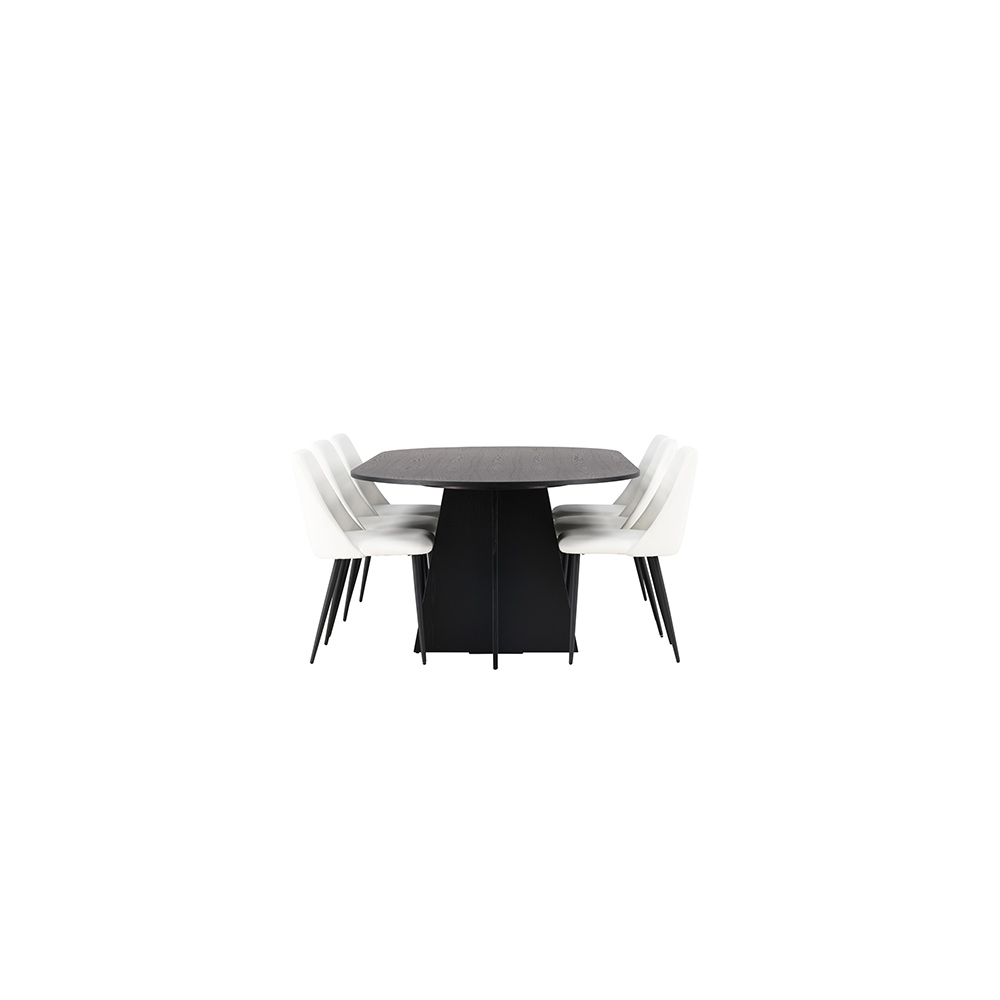 Spisegruppe Venture Home Bootcut med 6 stk Night Stoler