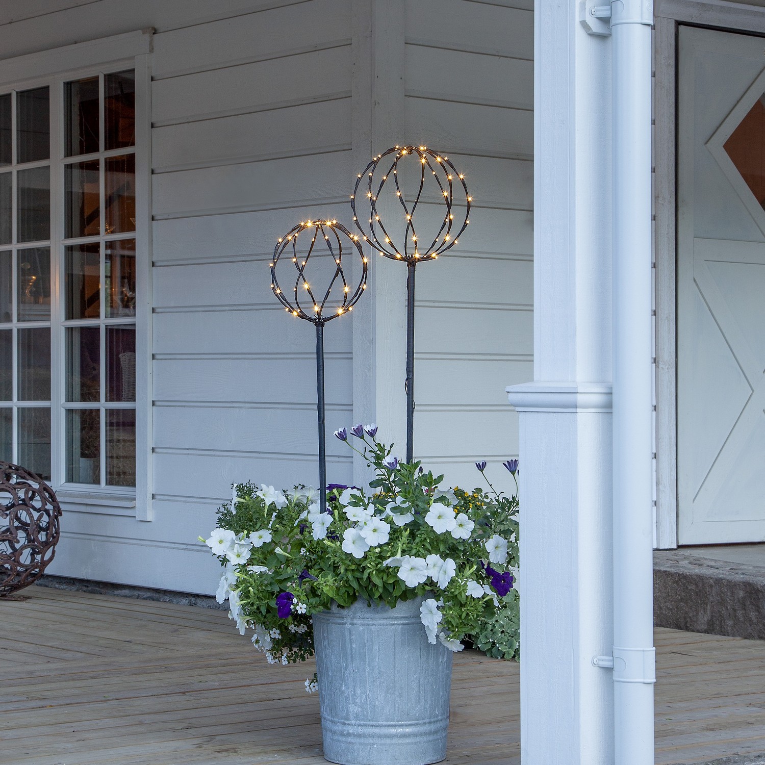 Utendørsdekorasjon Star Trading Sphere Kule 2stk LV