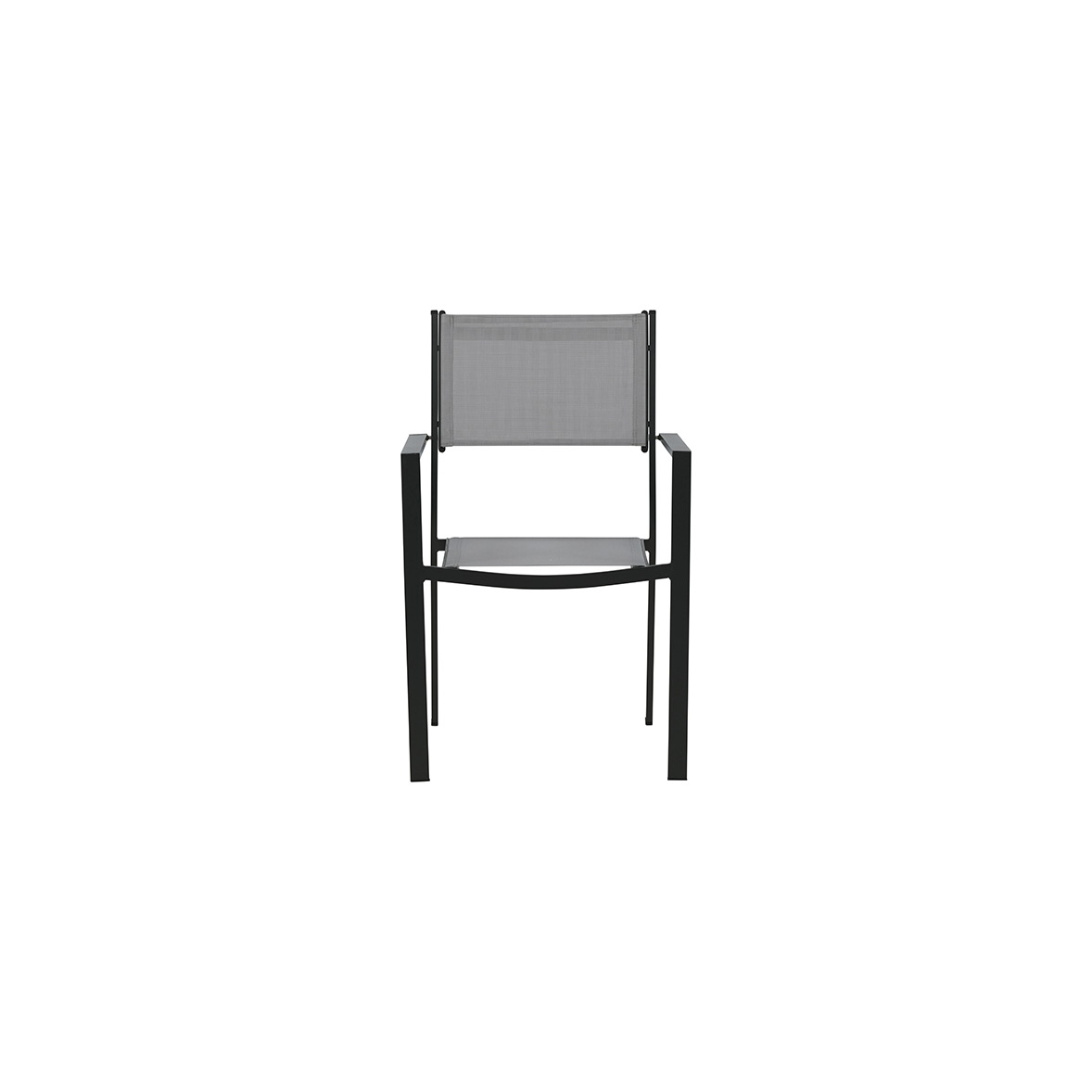 Copacabana Stacking Chair - Black/Grey - Grå