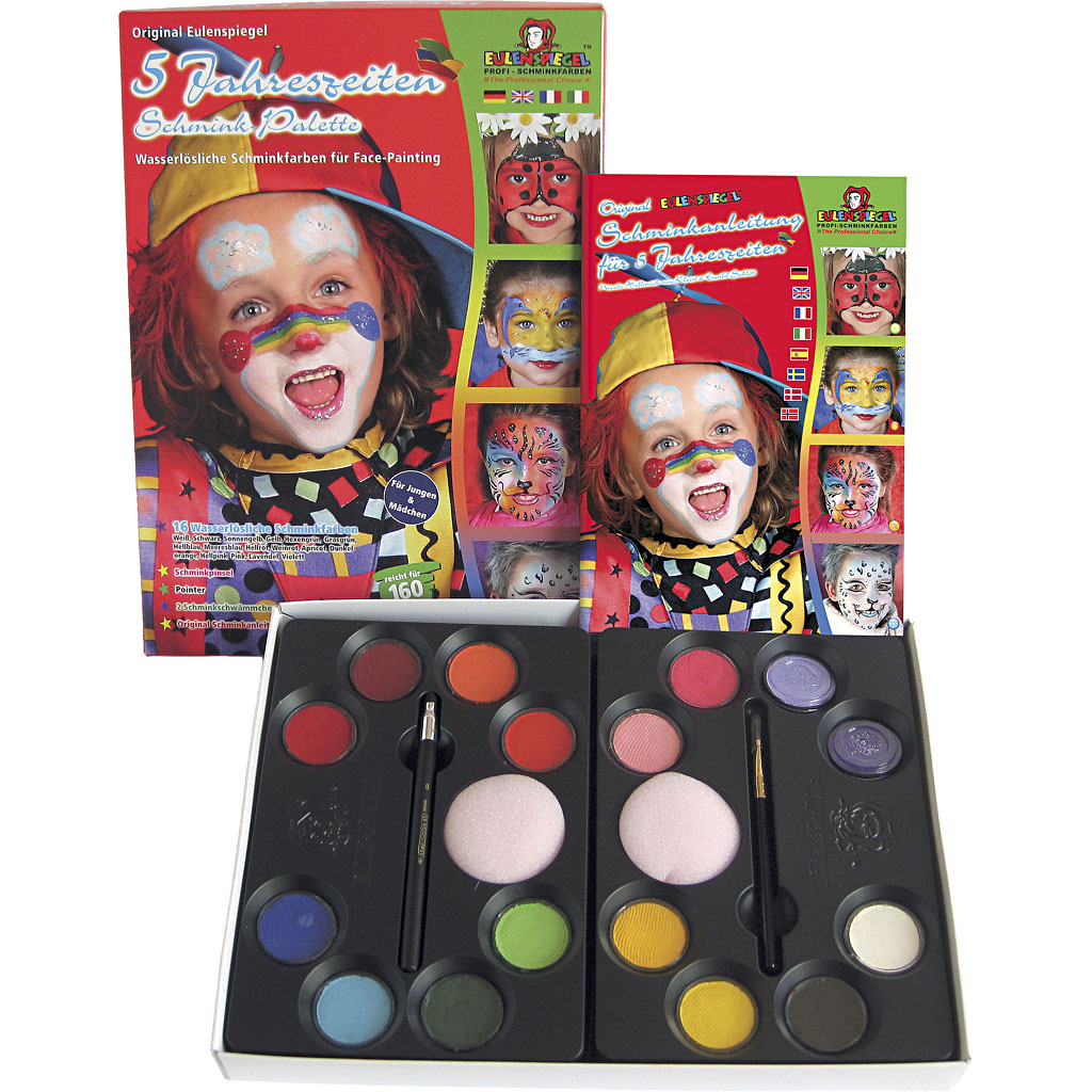 Ansiktsmaling Creativ Company Eulenspiegel Step by Step 76132