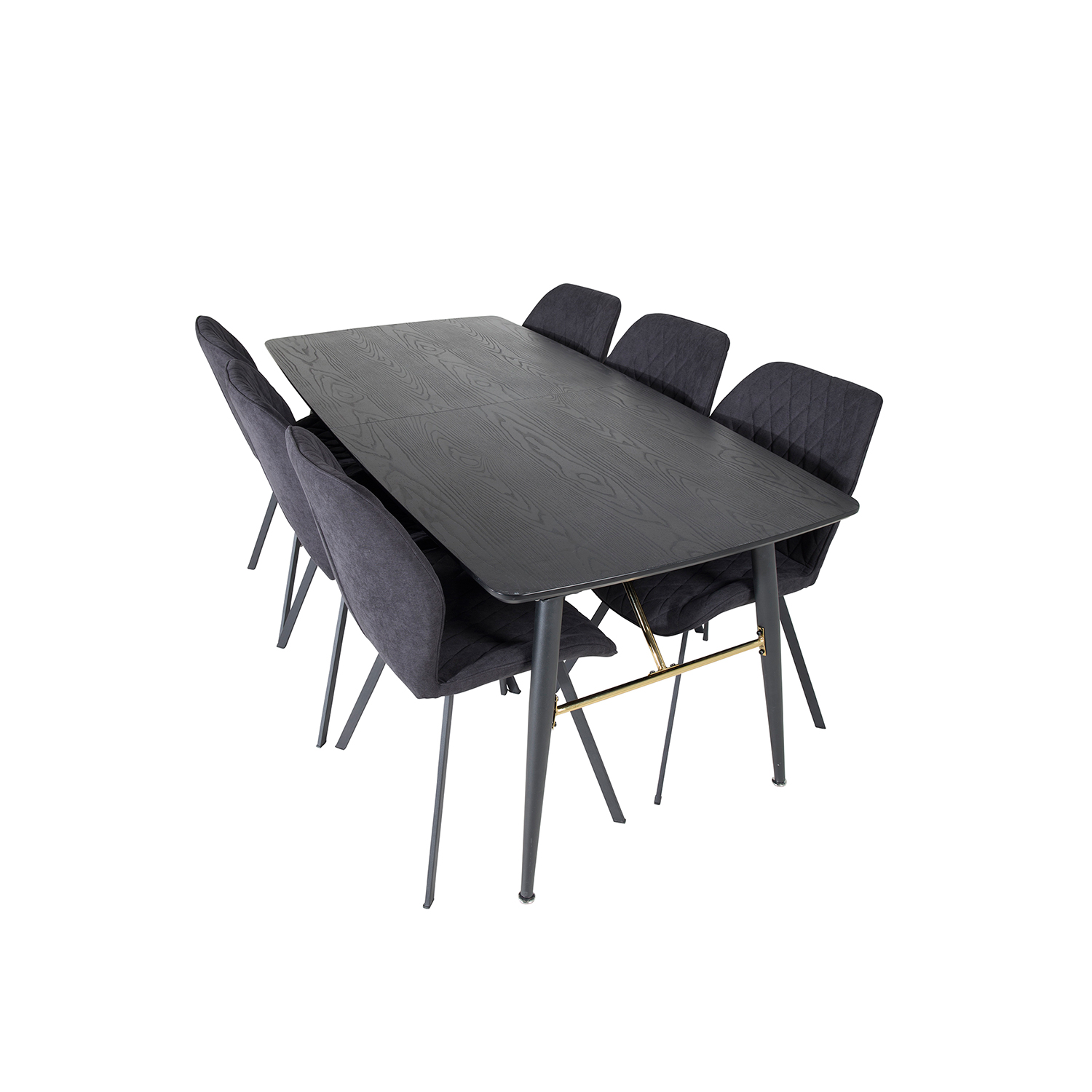 Spisegruppe Venture Home Gold med 6 Gemma Stoler