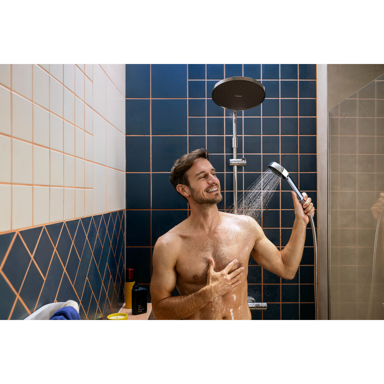 Takdusjsett Hansgrohe Activera S Showerpipe 240 1jet EcoSmart med Ecostat Fine Varia