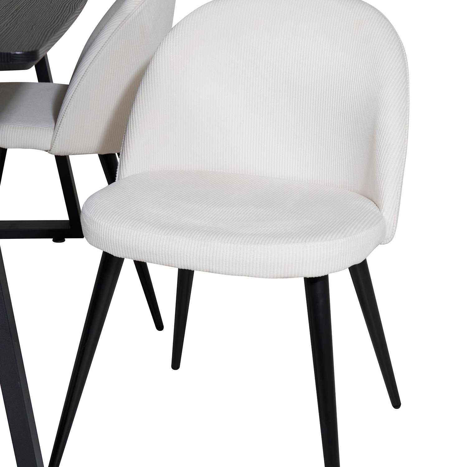 Spisegruppe Venture Home Ina med 4 Valentina Stoler Manchester