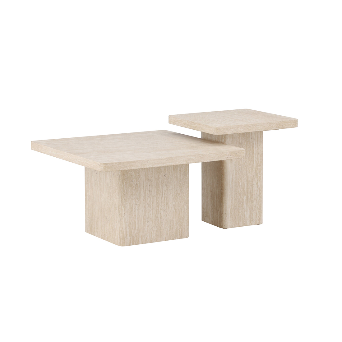 Sofabord Venture Home Qvart Set 80x80x46 cm & 50x50x56 cm