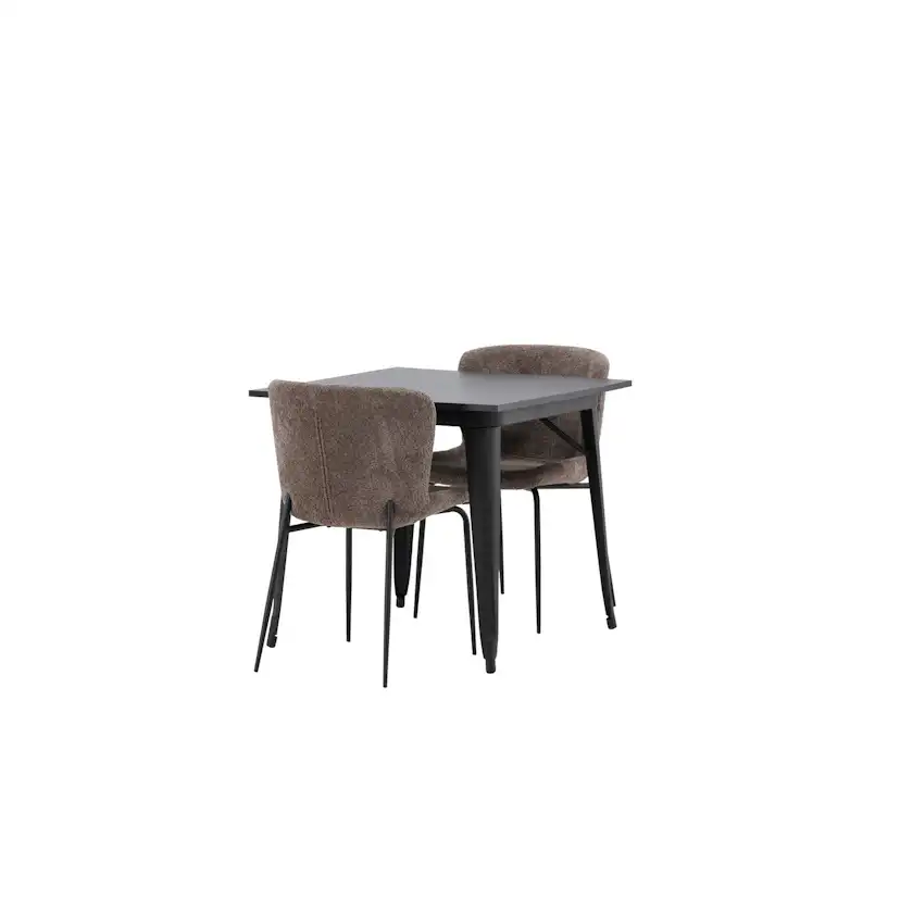 Spisegruppe Venture Home Tempe med 2 Modesto Stoler