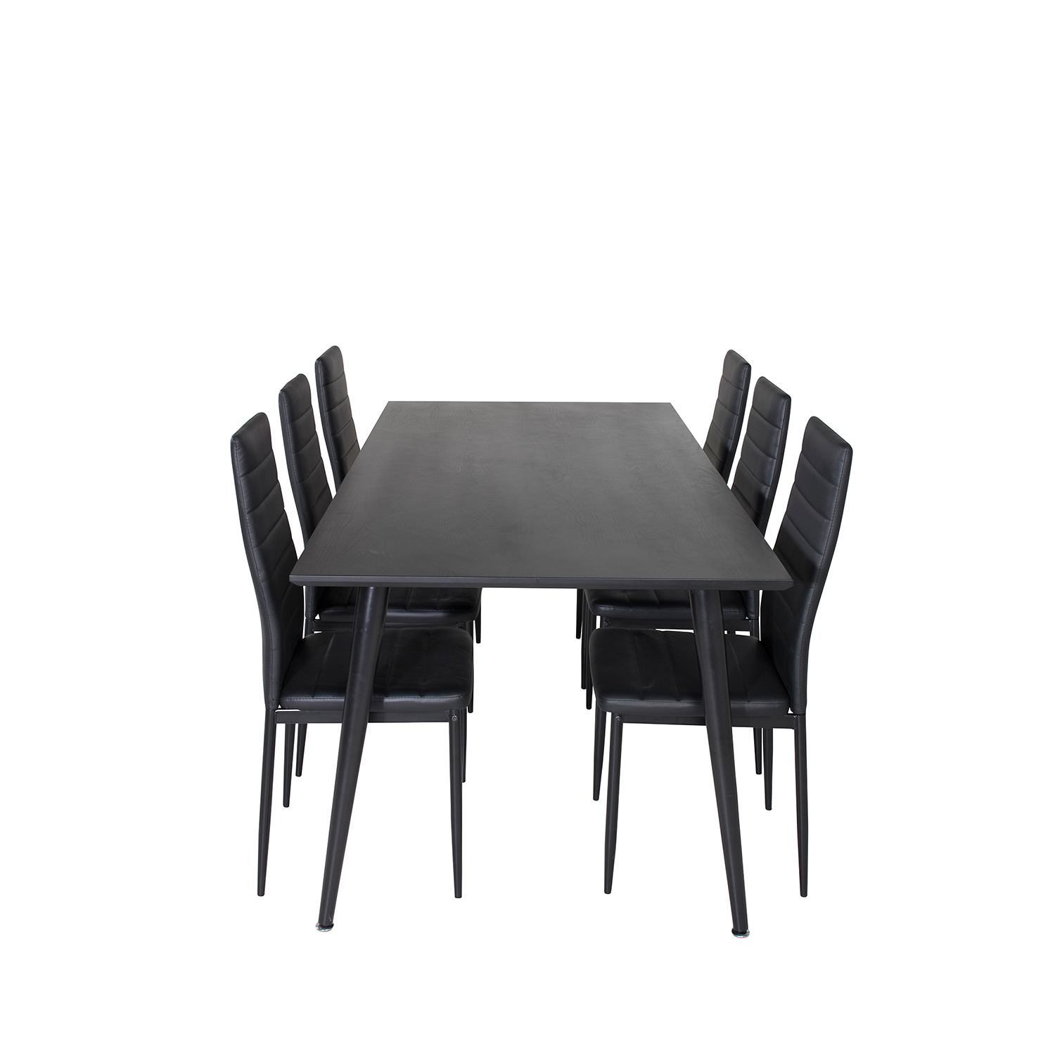 Spisegruppe Venture Home Dipp med 6 Slim Stoler