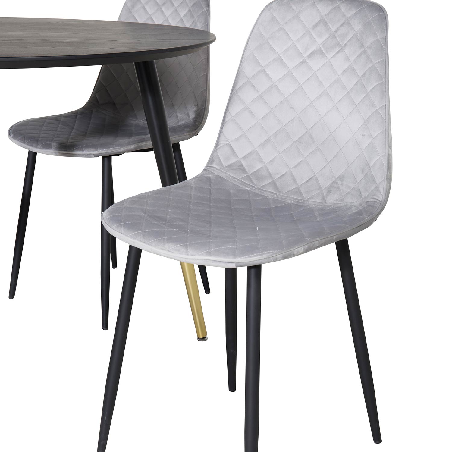 Spisegruppe Venture Home Dipp Ø115 cm med 4 Polar Stoler