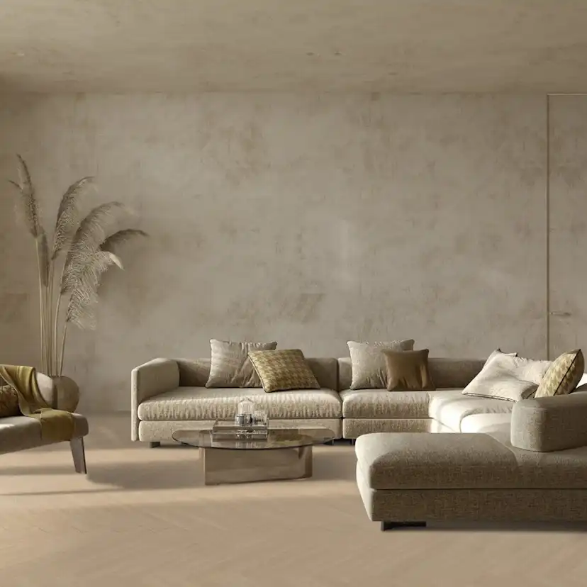Vinylgulv Gerflor Virtuo 55 Rigid Acoustic Blomma Beige Herringbone