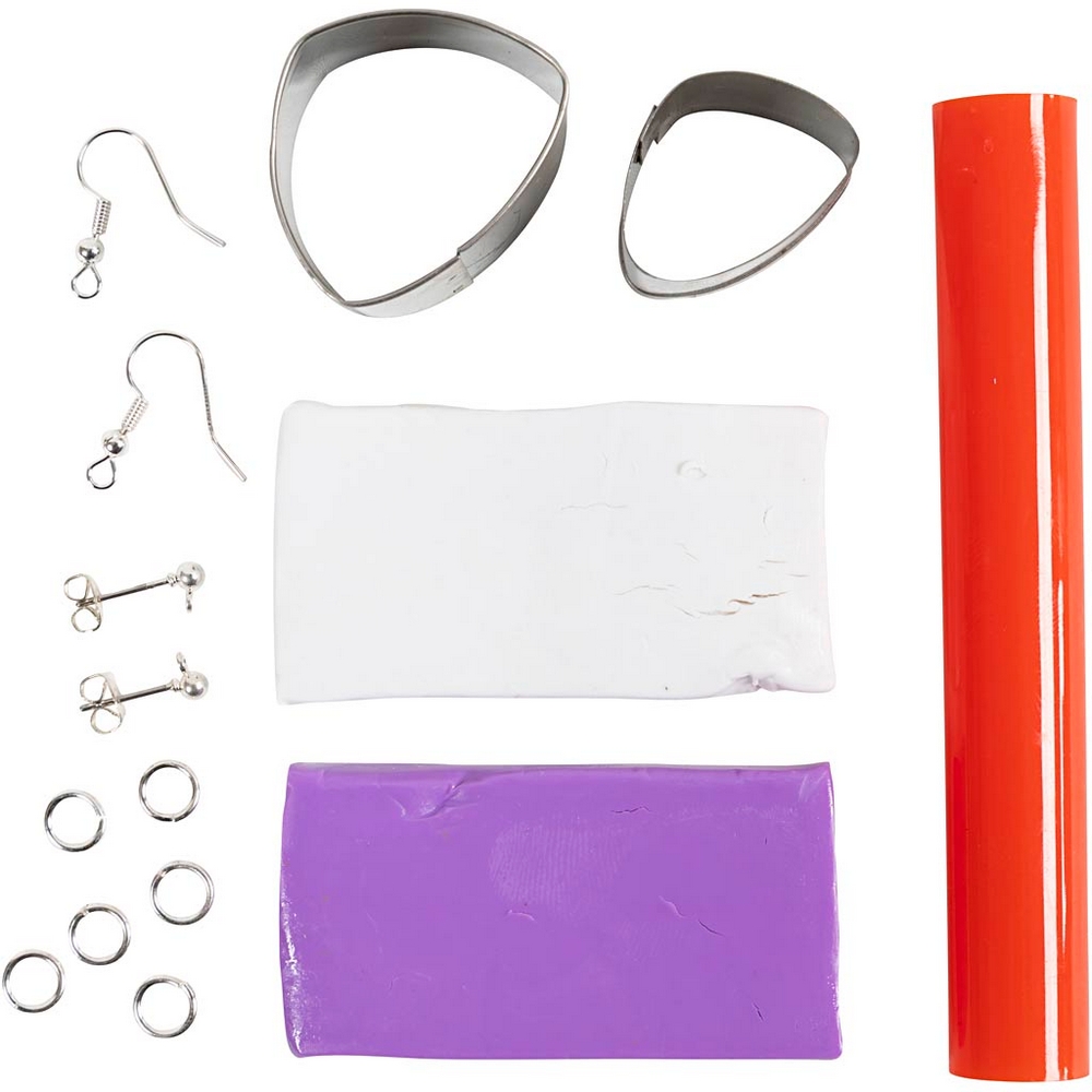 Hobbysett Creativ Company Mini DIY Kit Smykker Marmorerte øreringer