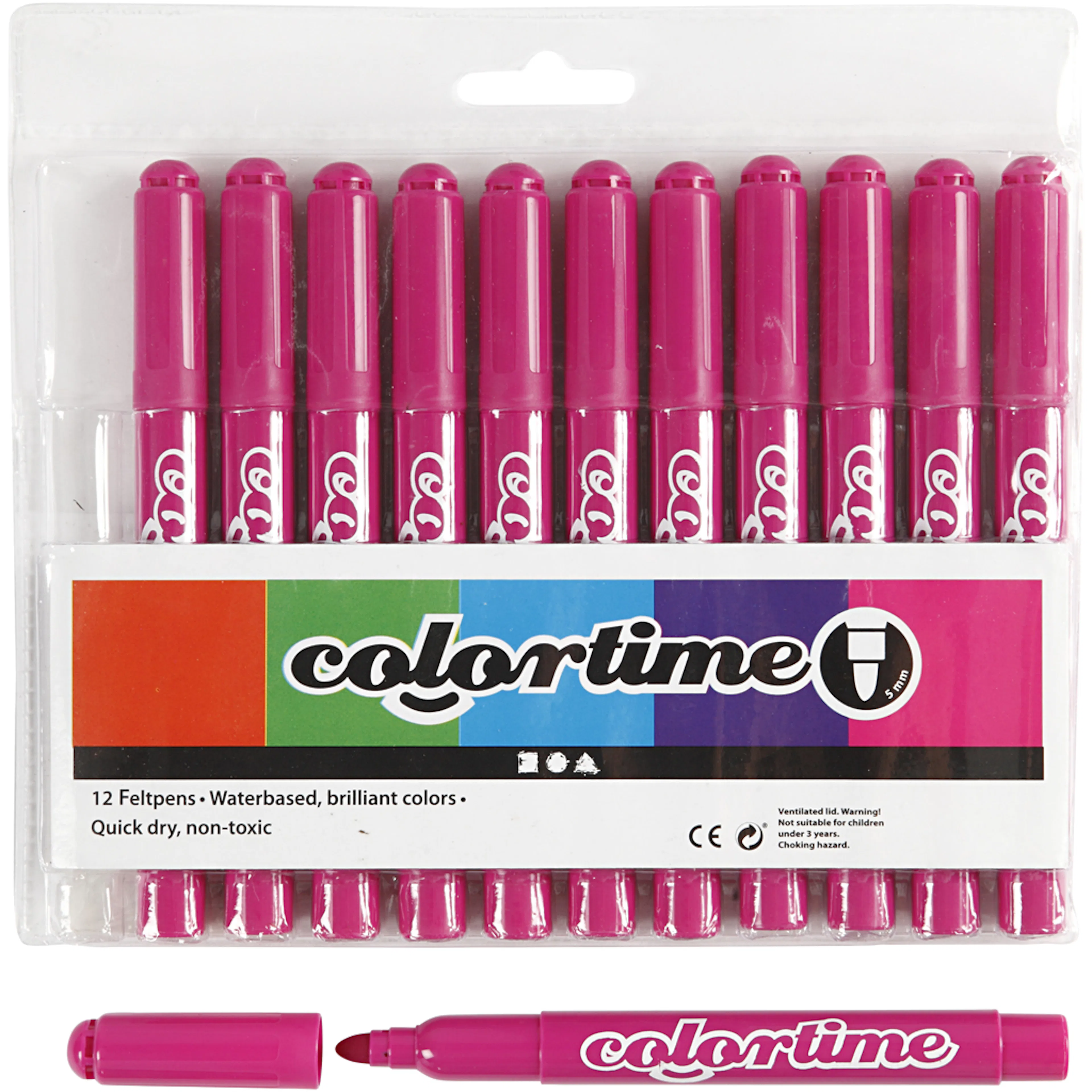 Tusjpenner Creativ Company Colortime Strek 5 mm 1 Pk