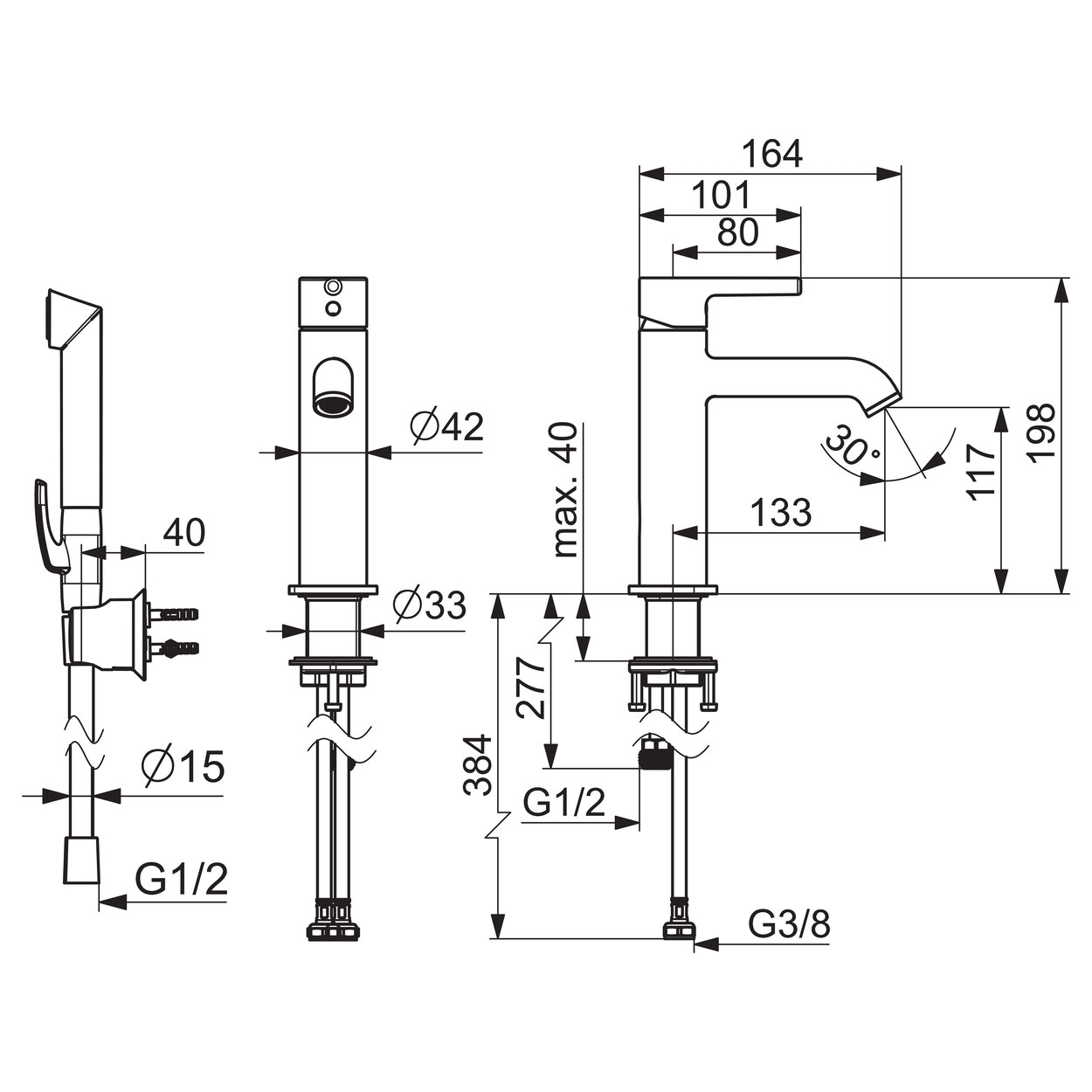 Oras Optima 2606FH-33 Sort Matt