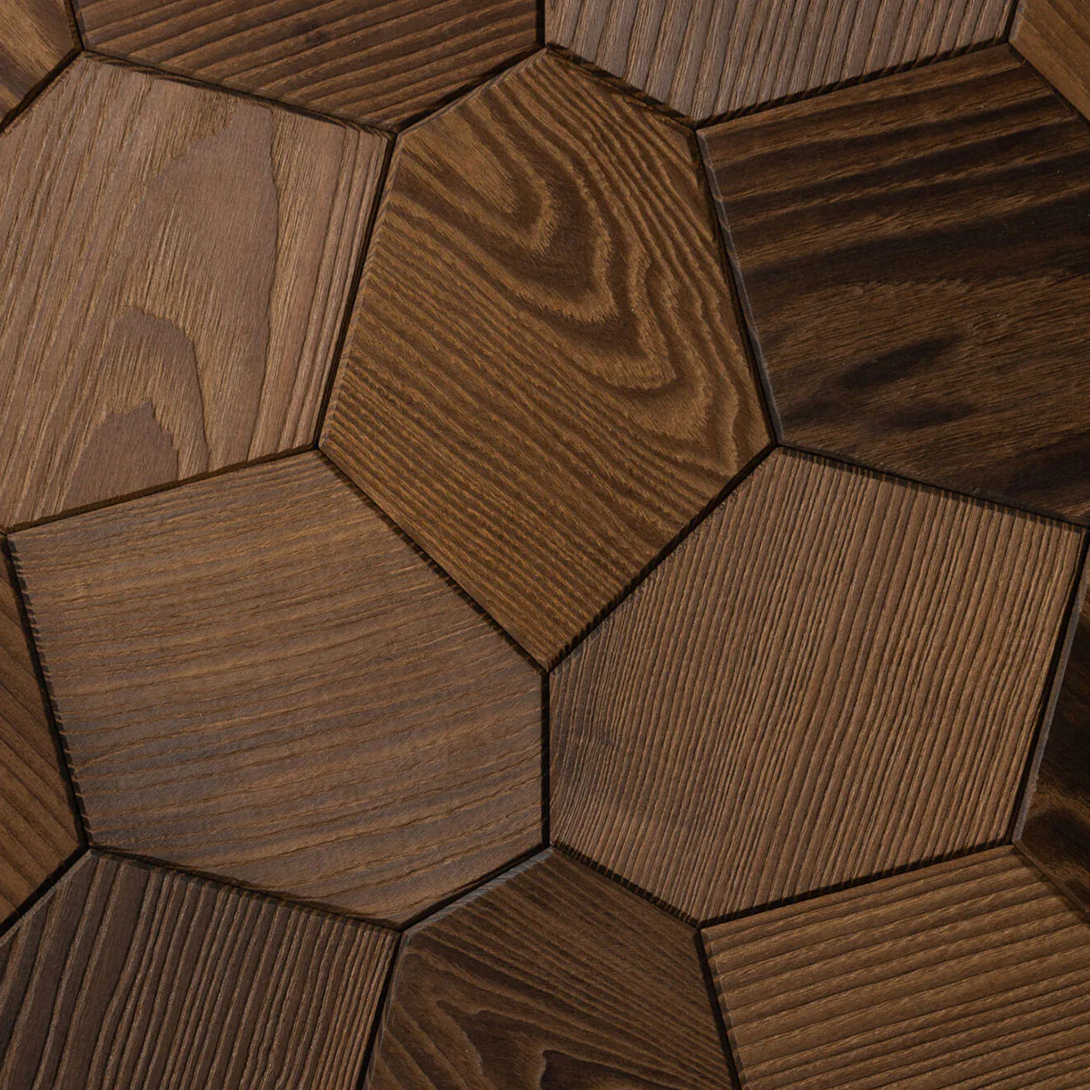Veggpanel Emotionwood Hexagon