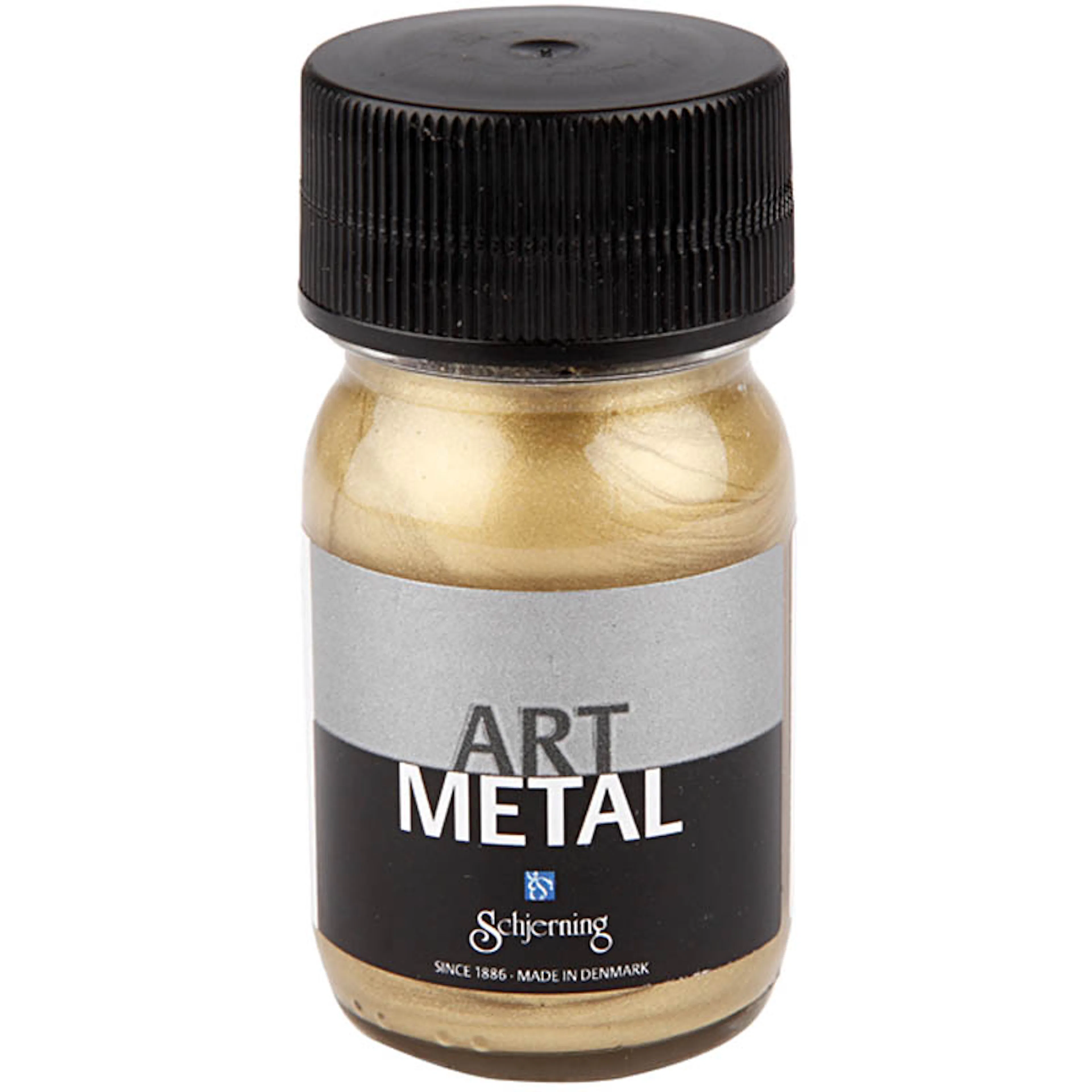 Art Metal färg, ljusguld, 30 ml/ 1 flaska Lysegull, 30 ml