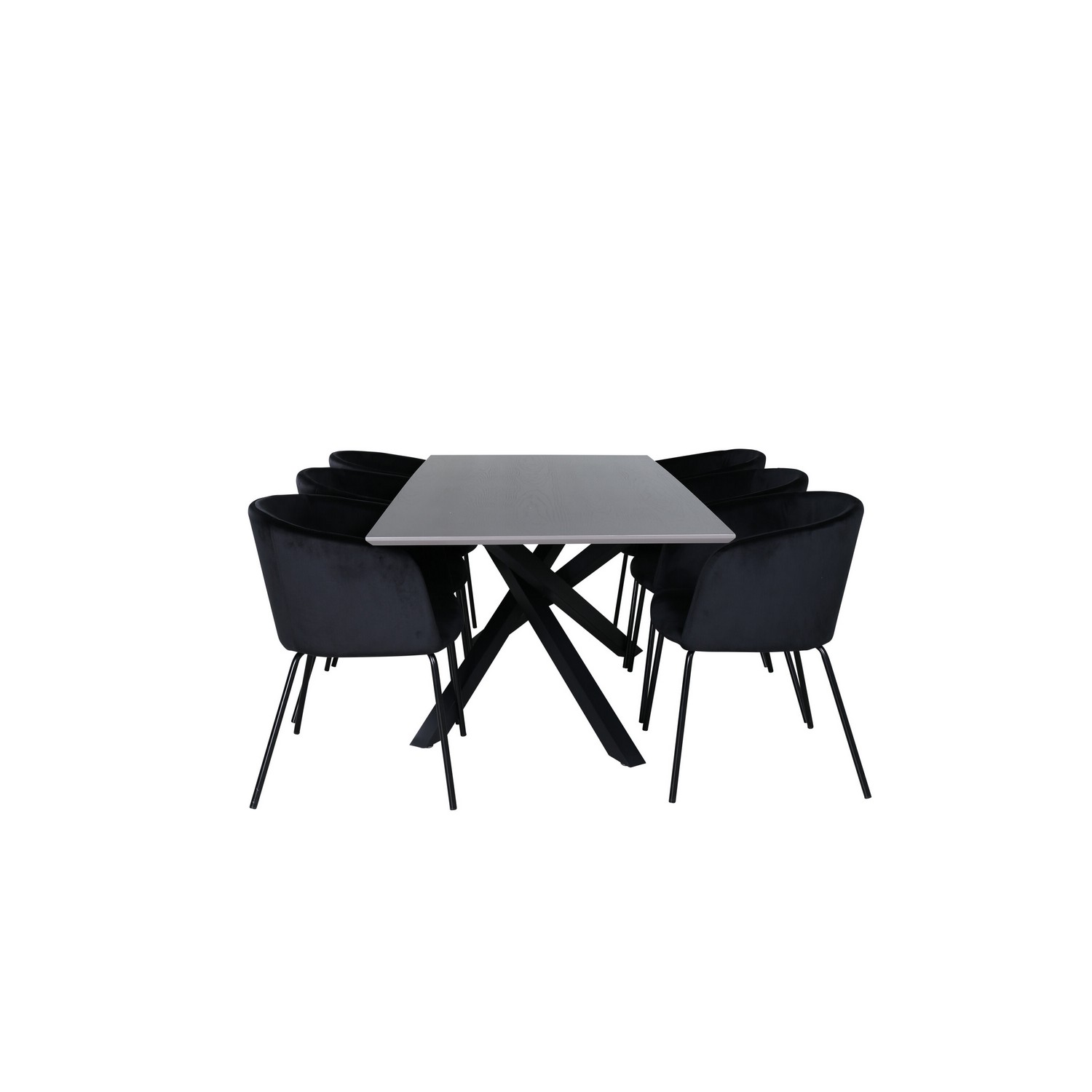 Spisegruppe Venture Home Piata med 6 Bergen Stoler