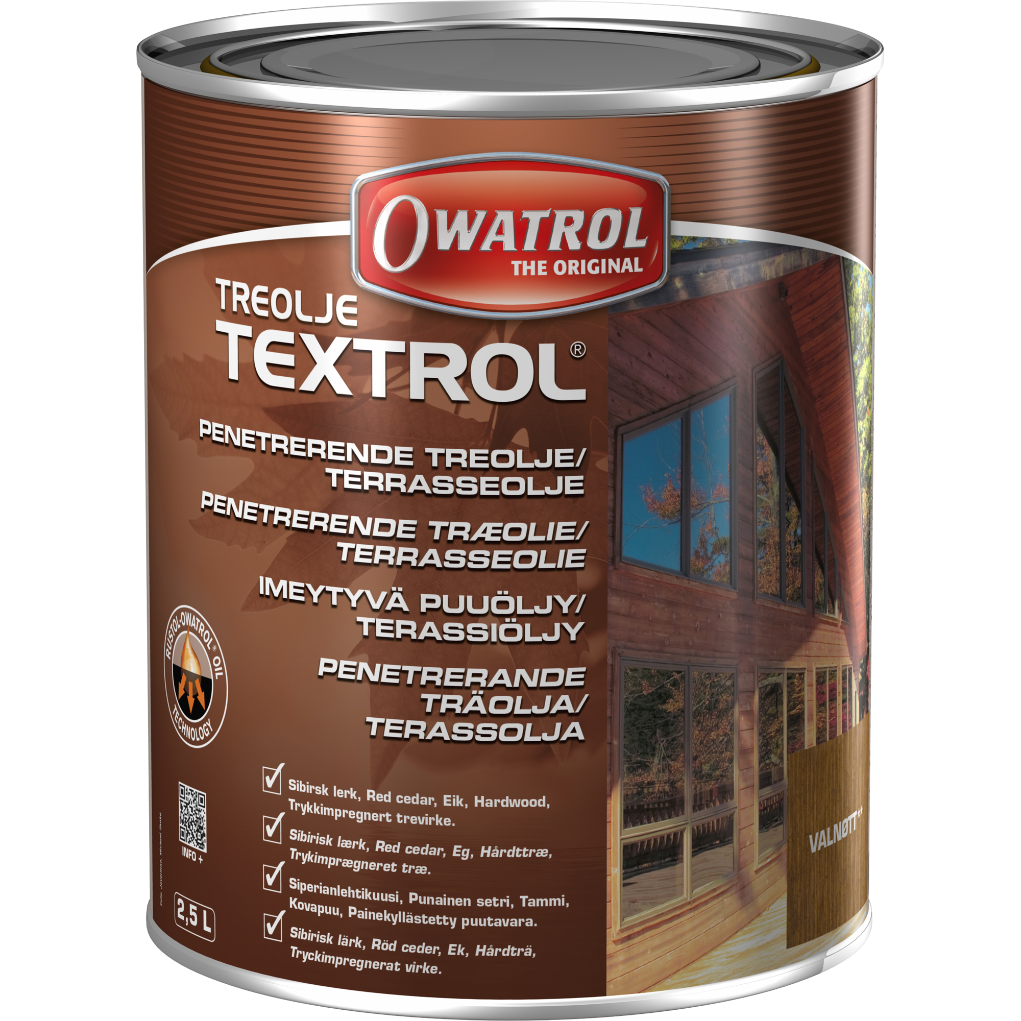 Treolje Owatrol Textrol med Farge